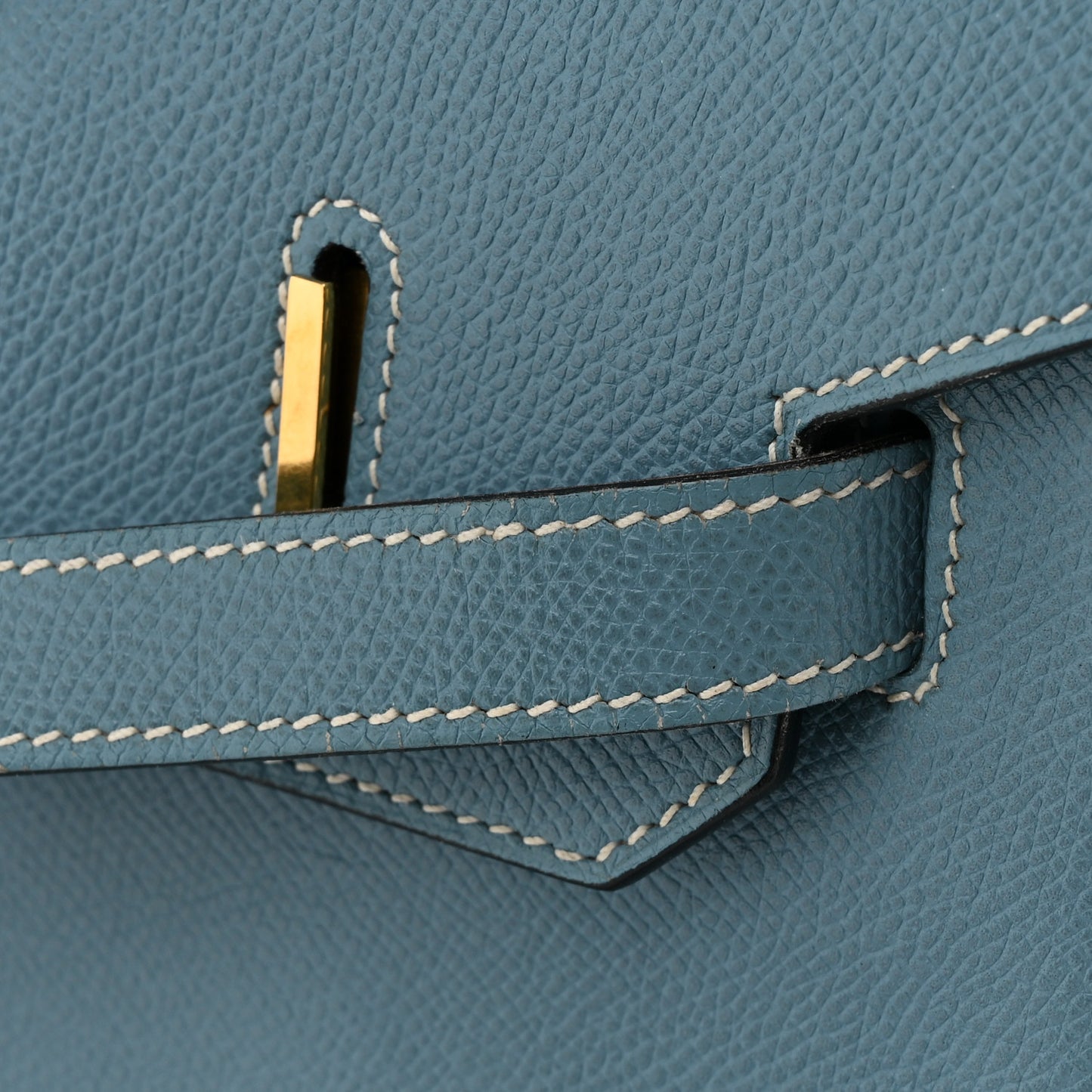 Epsom Birkin 35 Blue Jean