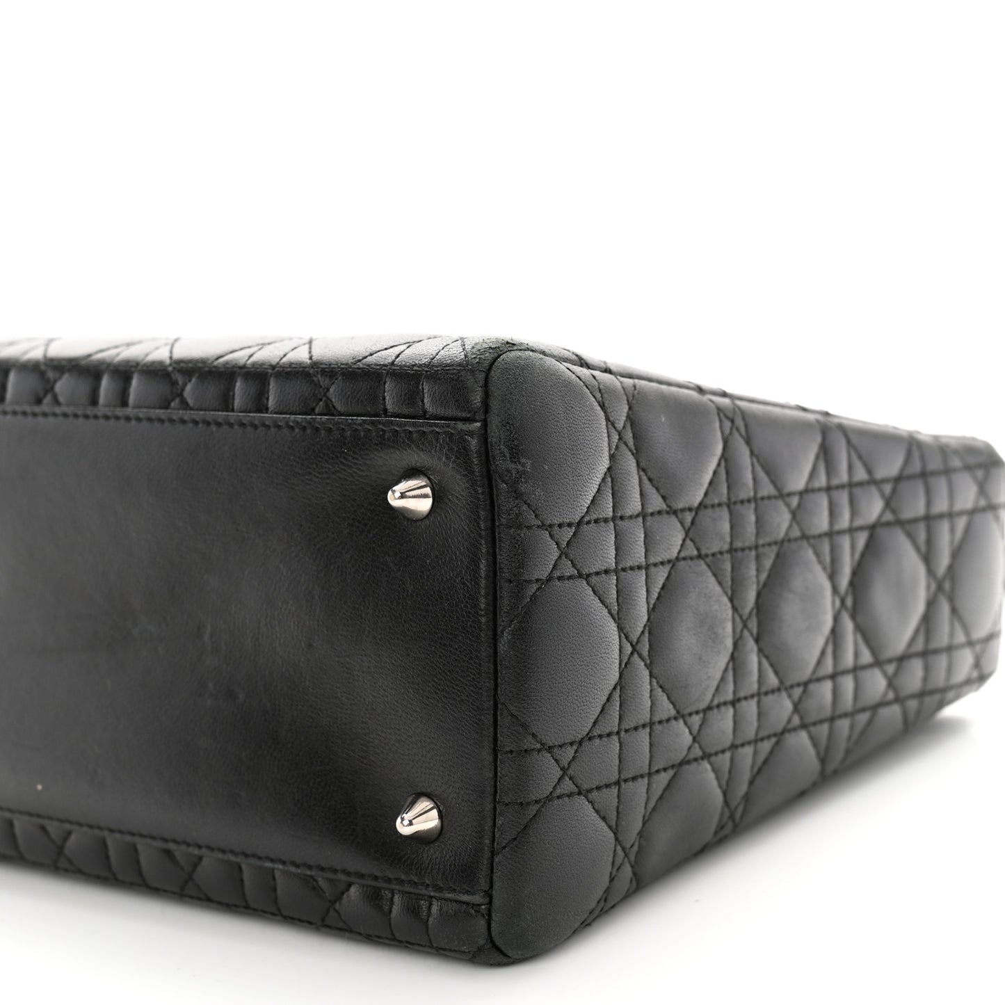 Lambskin Cannage Medium Lady Dior Black