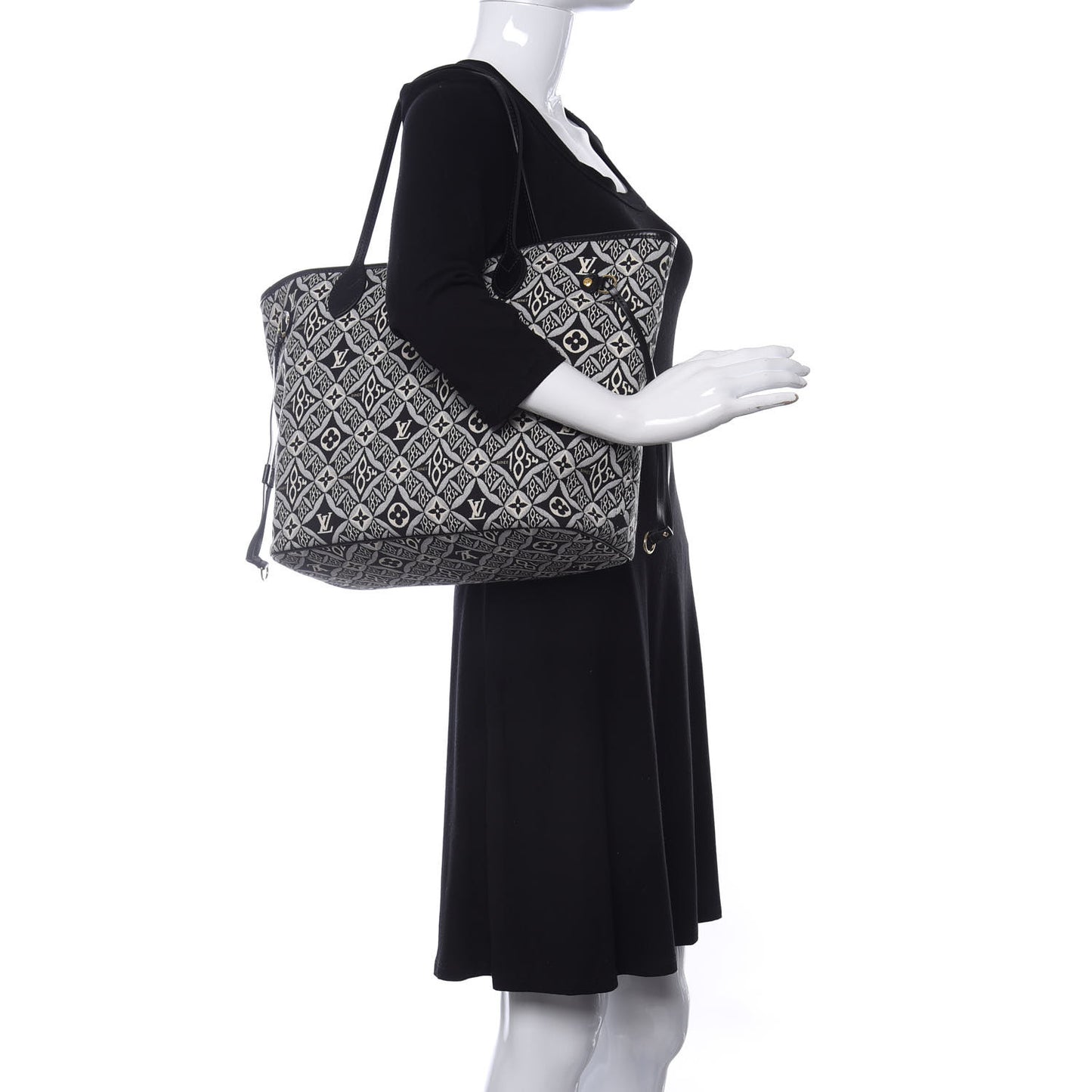 Jacquard Since 1854 Neverfull MM Grey