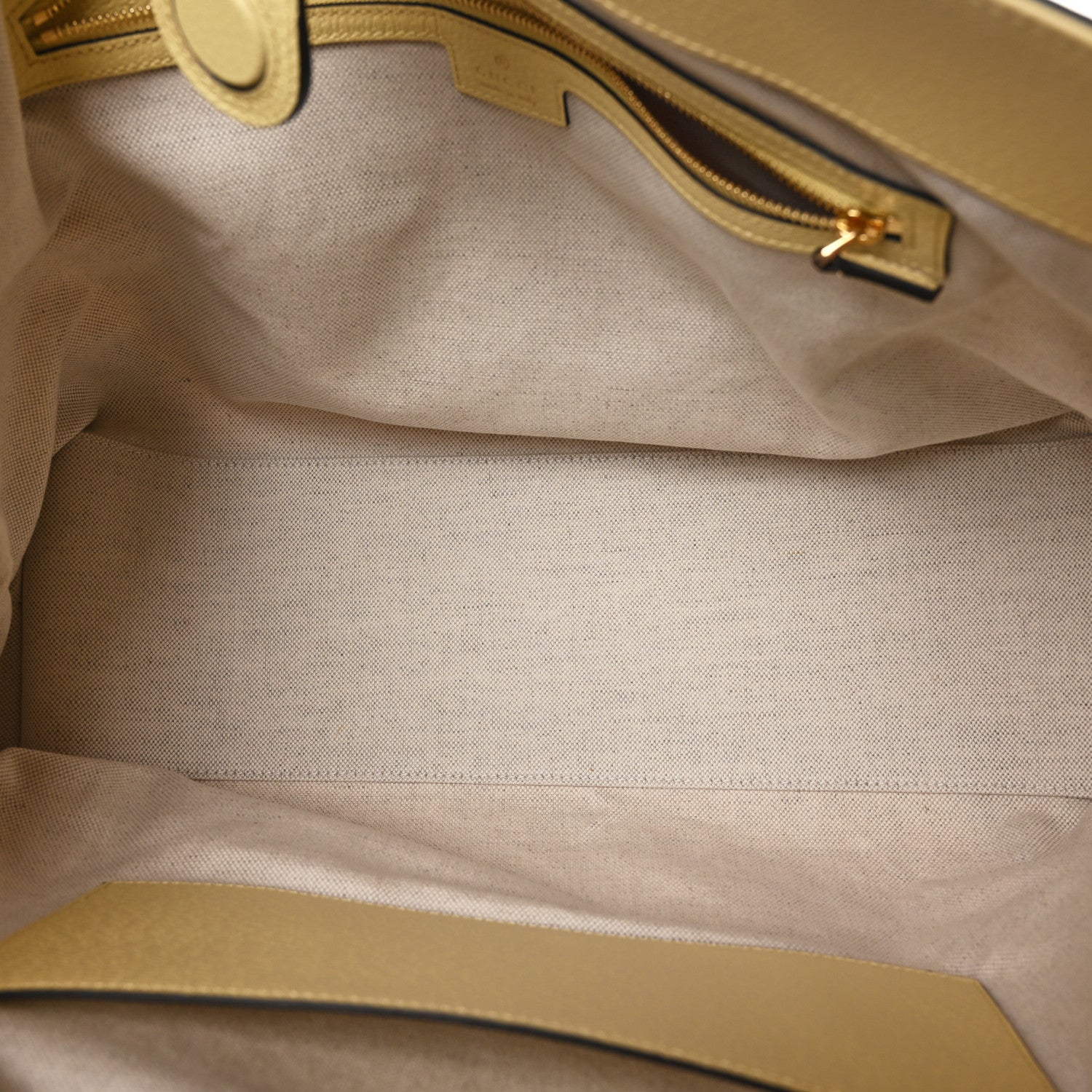 Gucci Monogram Jumbo GG Textured Dollar Calfskin Medium Ophidia Shopping Tote Beige Banana 5 of 10