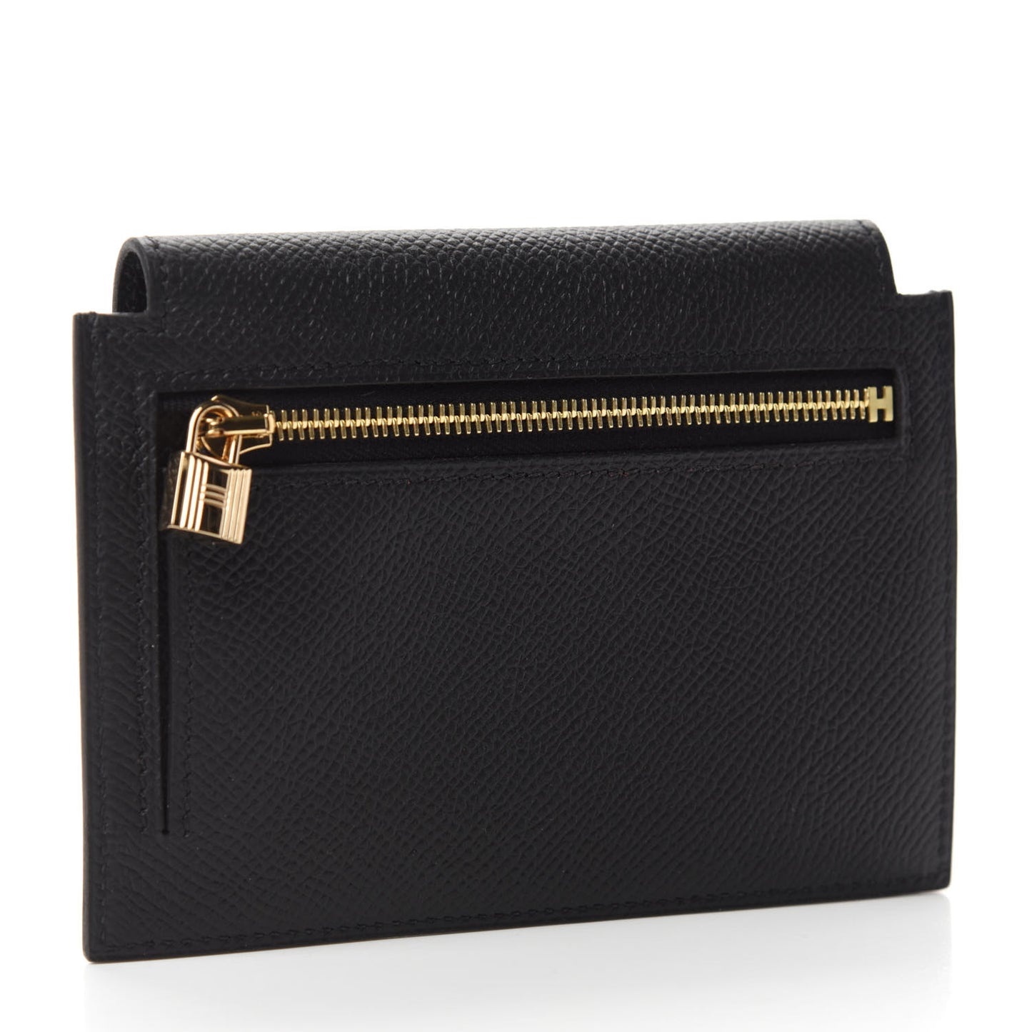 Epsom Kelly Pocket Compact Wallet Black