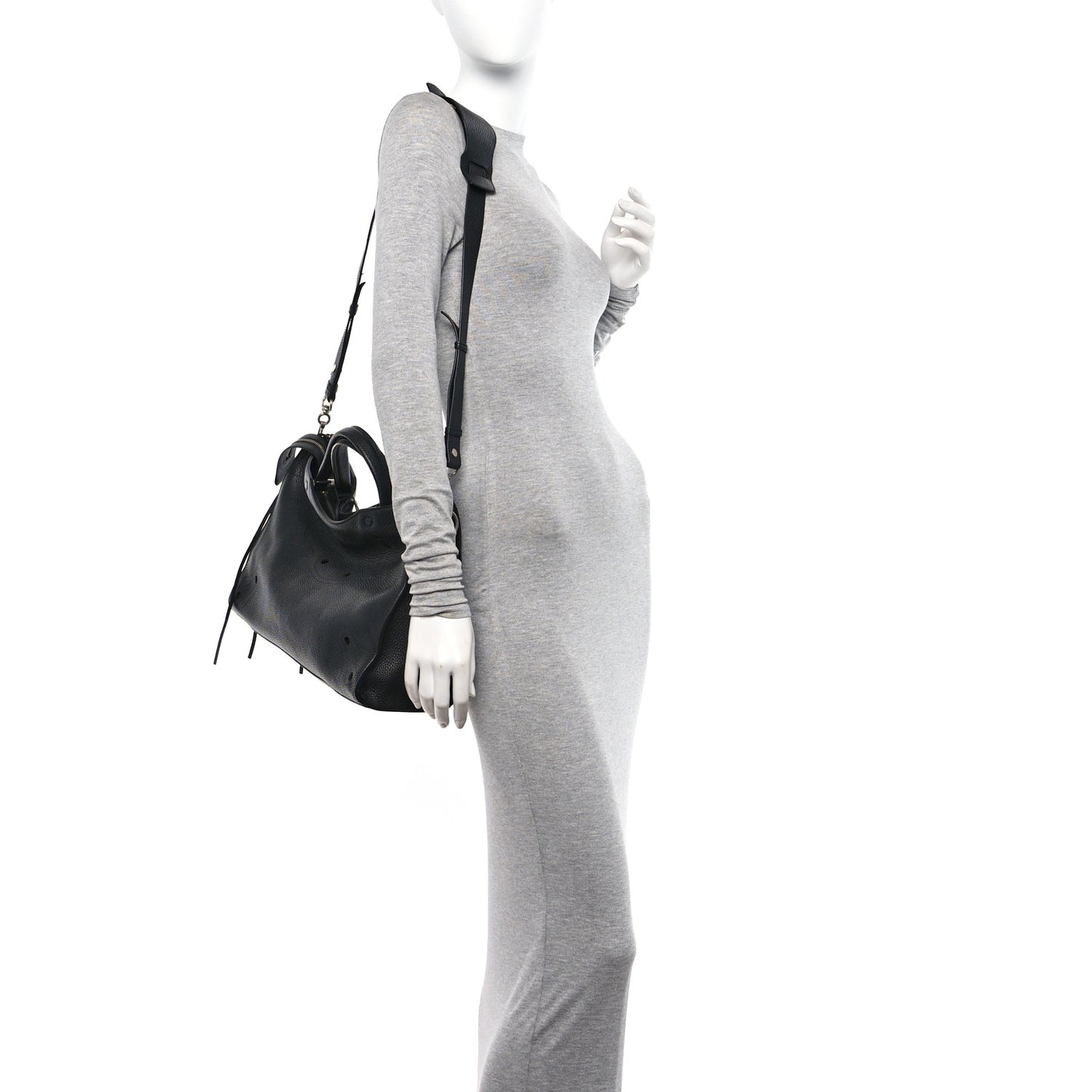 Veau Soyeux Perforated Blackout Hardware City Black