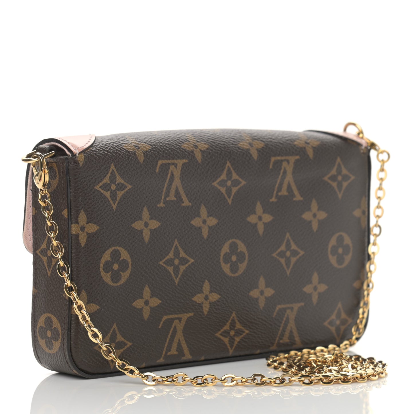 Monogram Valentine Dog Pochette Felicie Chain Wallet