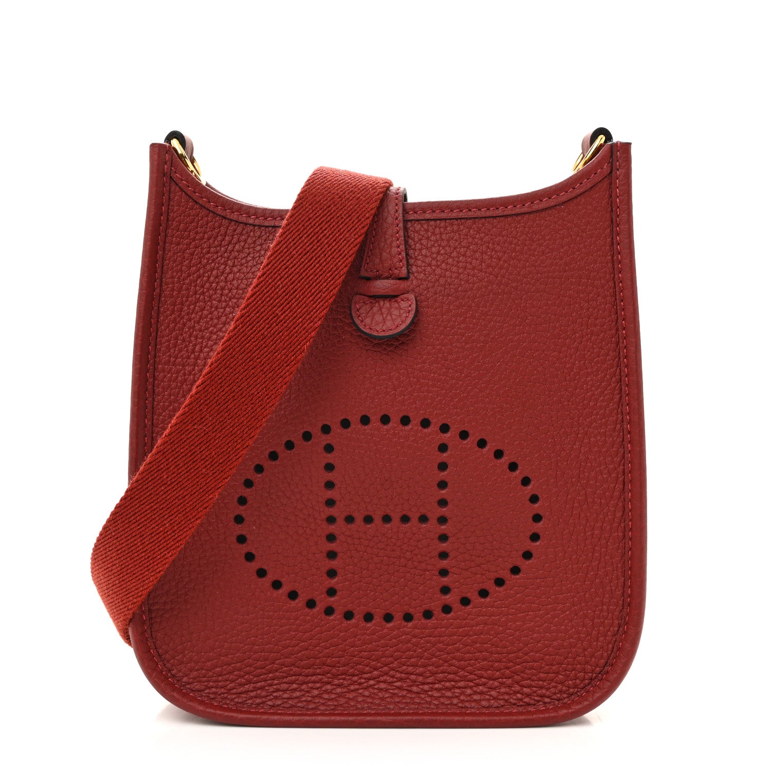 Hermes Taurillon Clemence Evelyne TPM Rouge H 1792323 – FASHIONPHILE