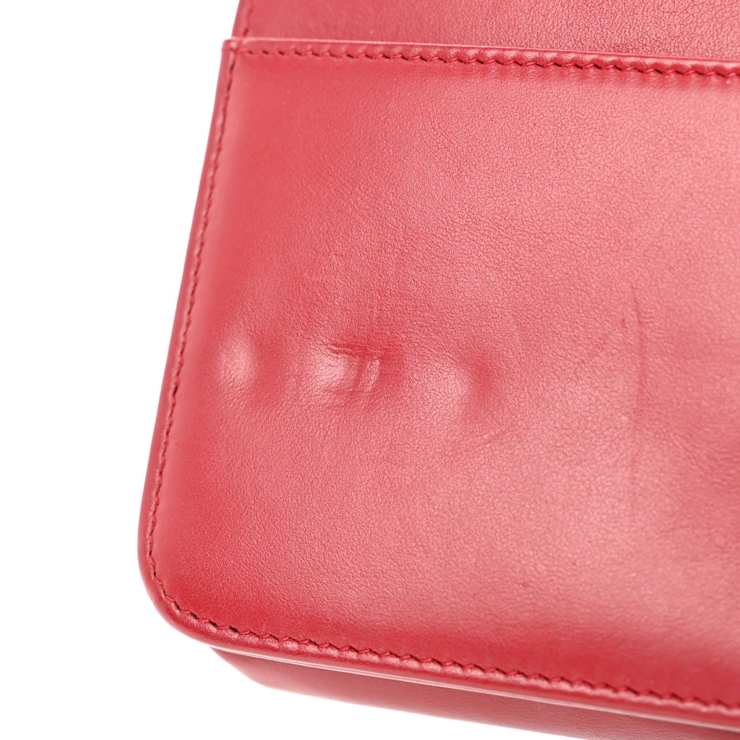 Metallic Aged Calfskin Quilted Gabrielle Wallet On Chain WOC Silver Black