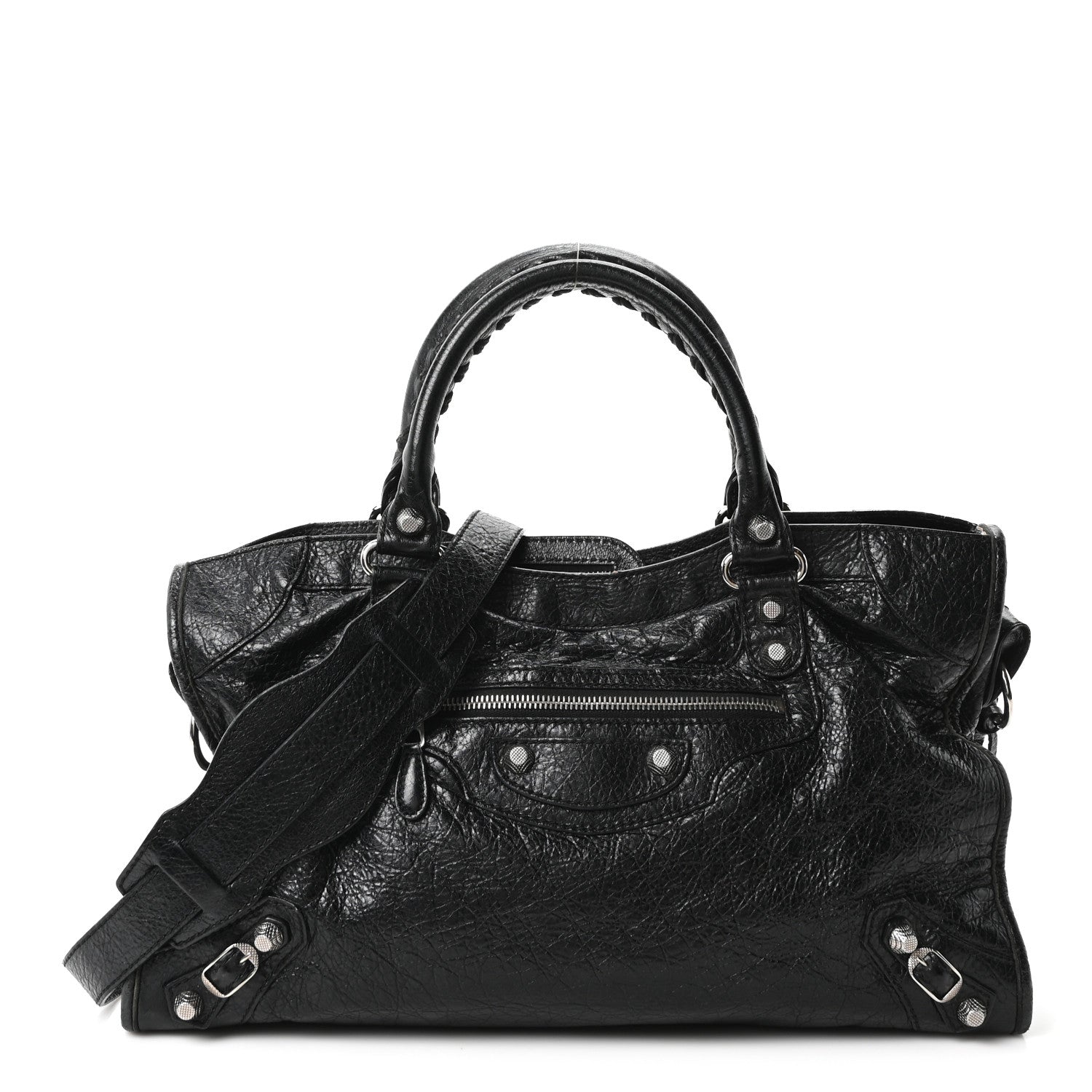 Balenciaga Agneau Giant 12 Silver Hardware City Black 1917142