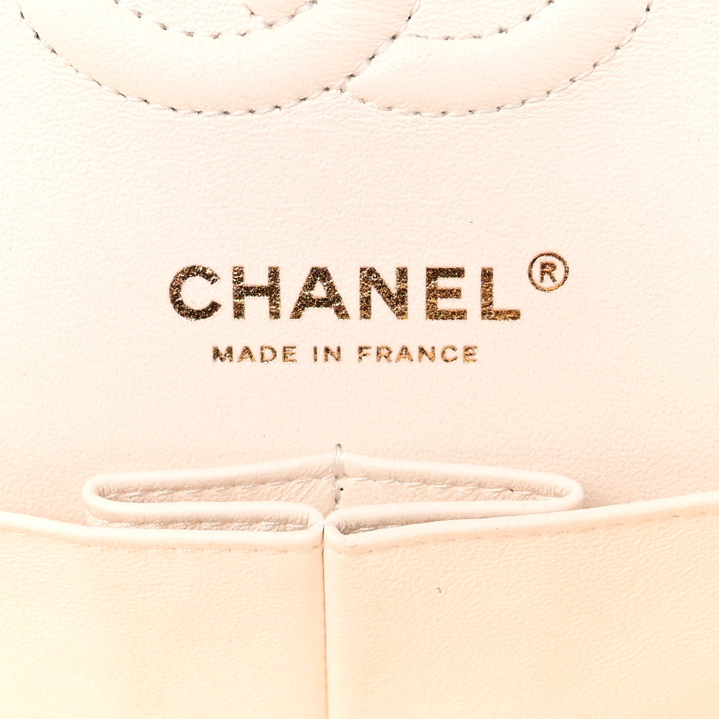 Caviar Quilted Small Double Flap White