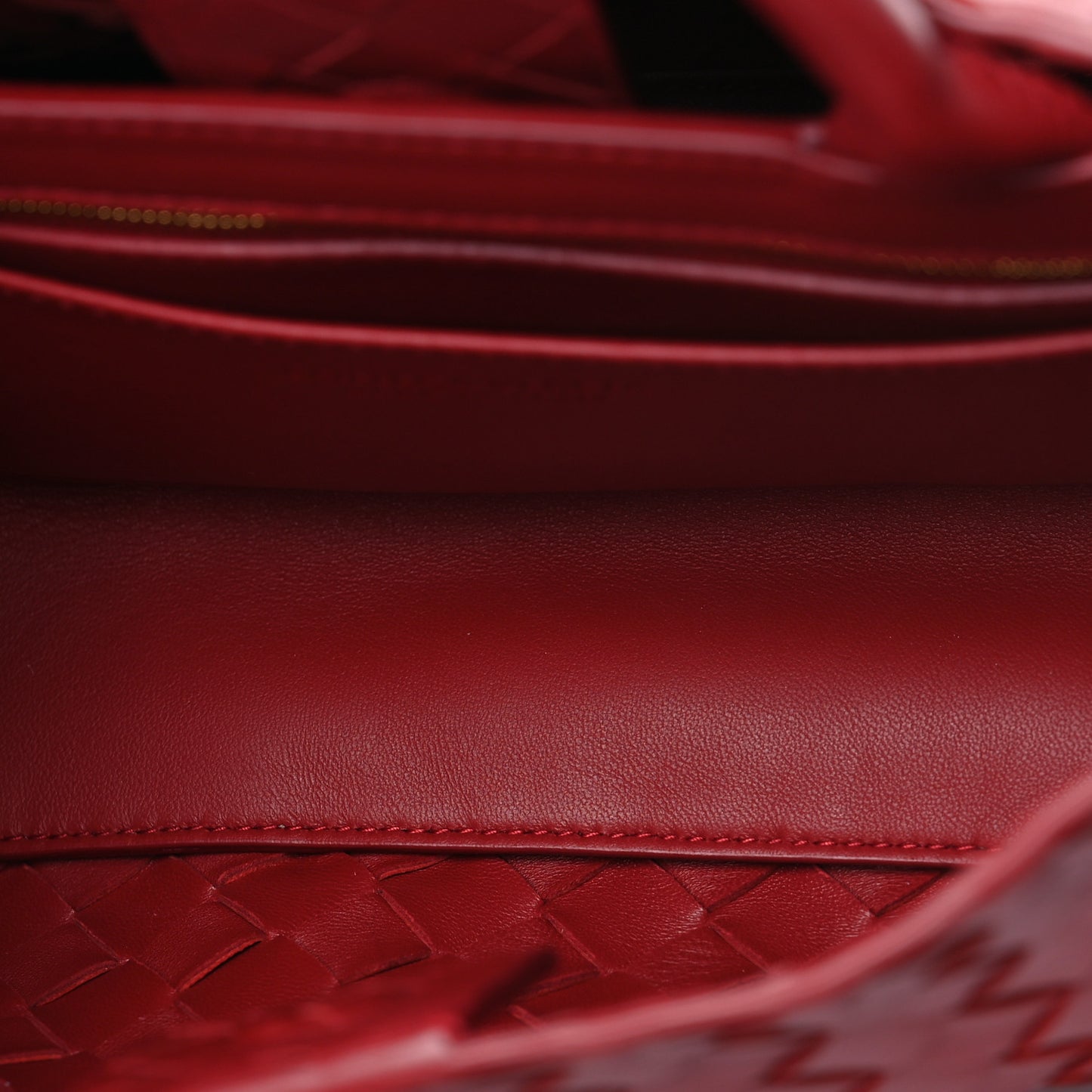 Nappa Intrecciato Small East West Andiamo Shoulder Bag Rosewood