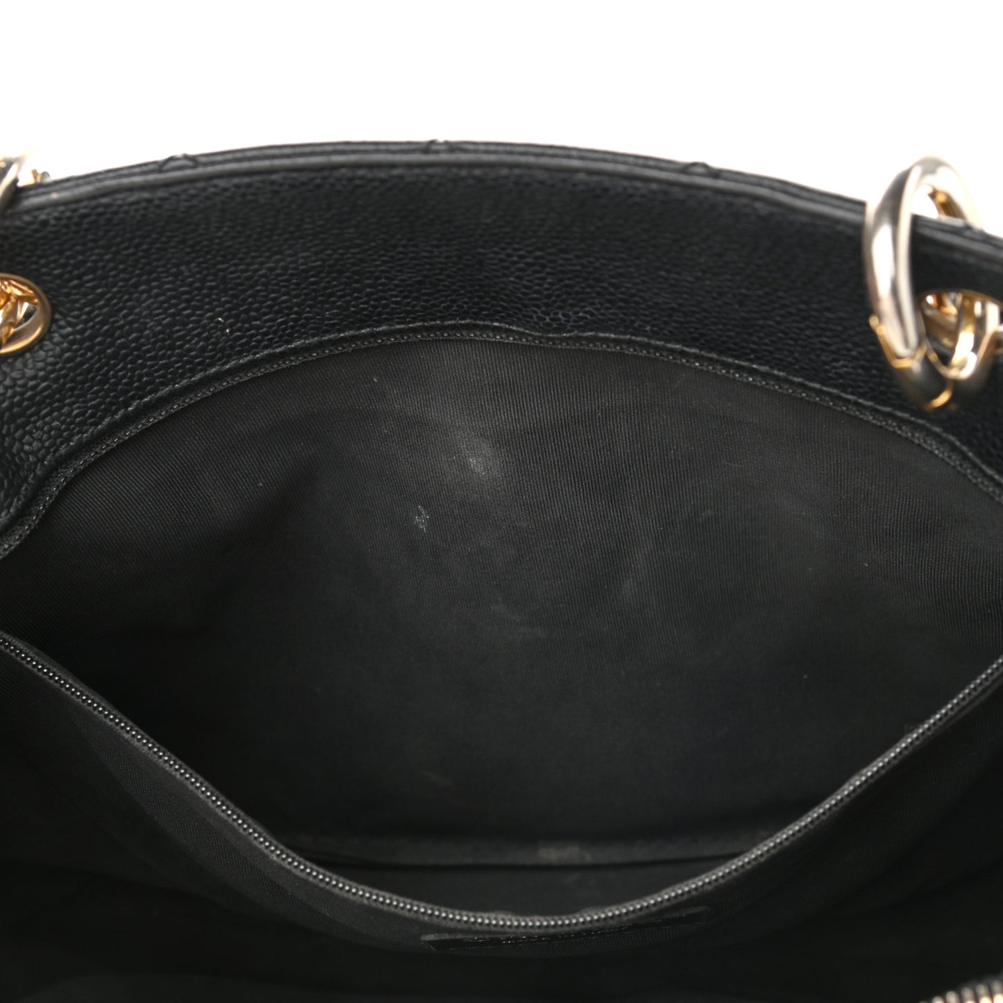 Caviar Quilted Grand Shopping Tote GST Black