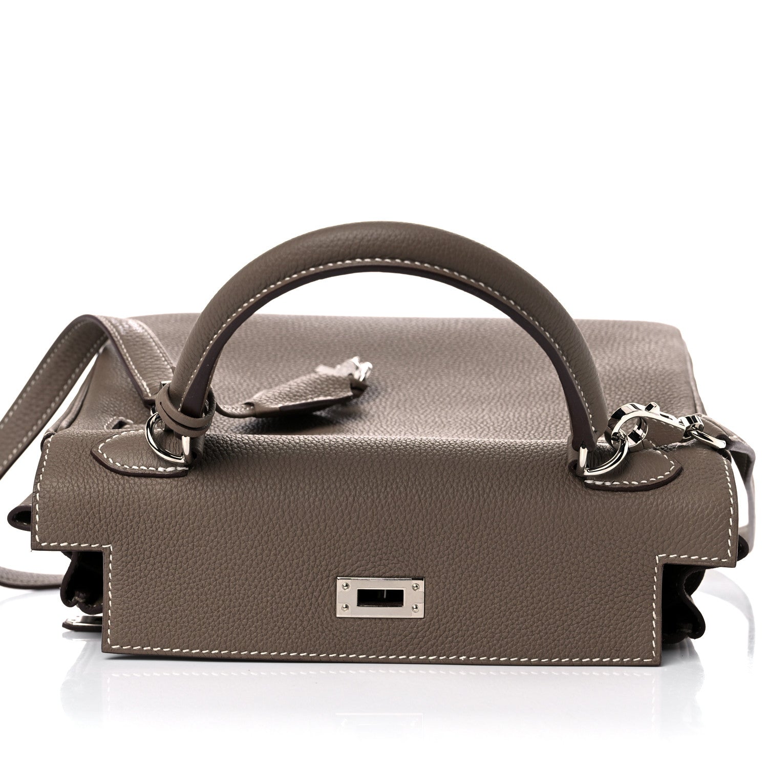 Hermes Togo Kelly Retourne 25 Etoupe 16 of 36
