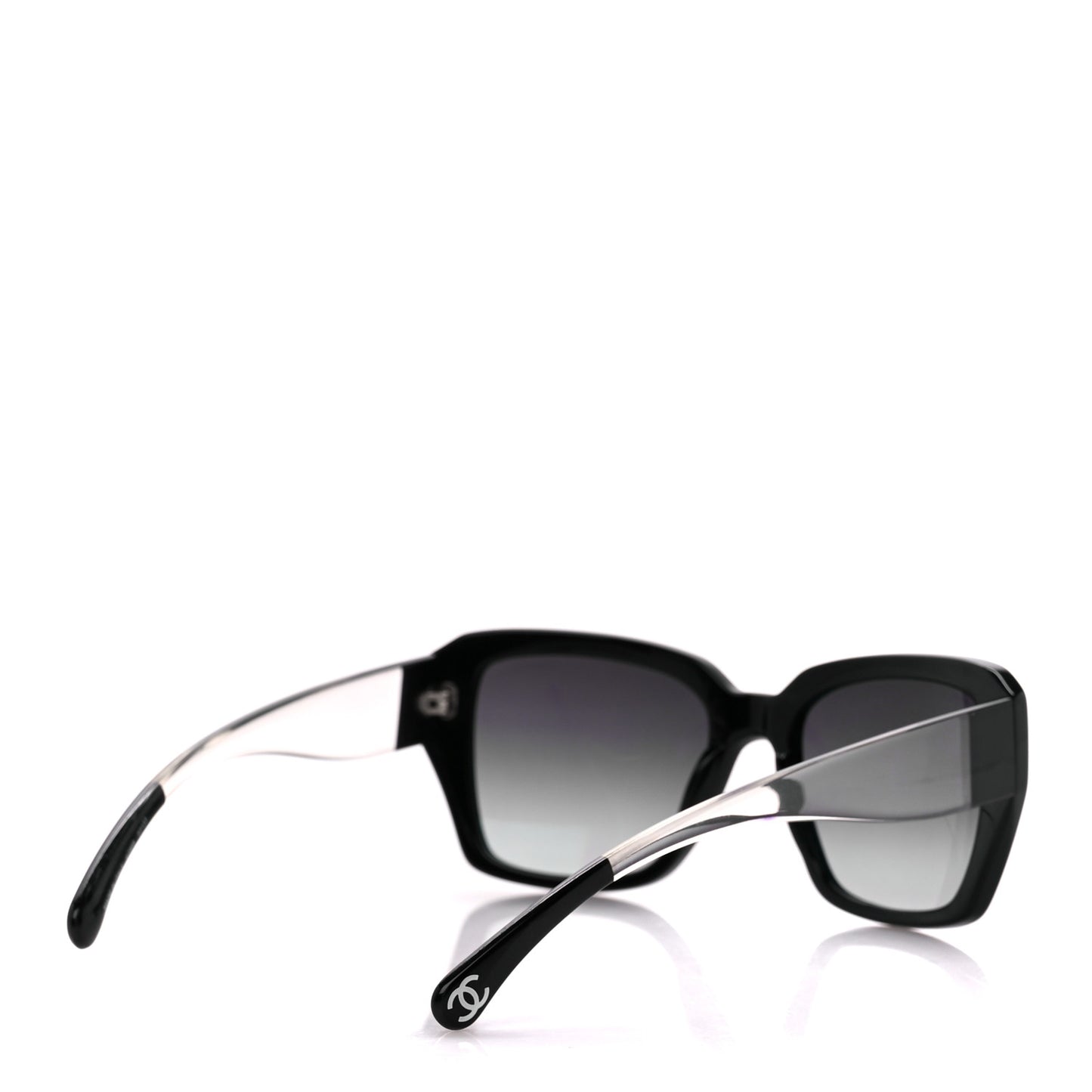 Acetate Square CC Sunglasses 40988 Black