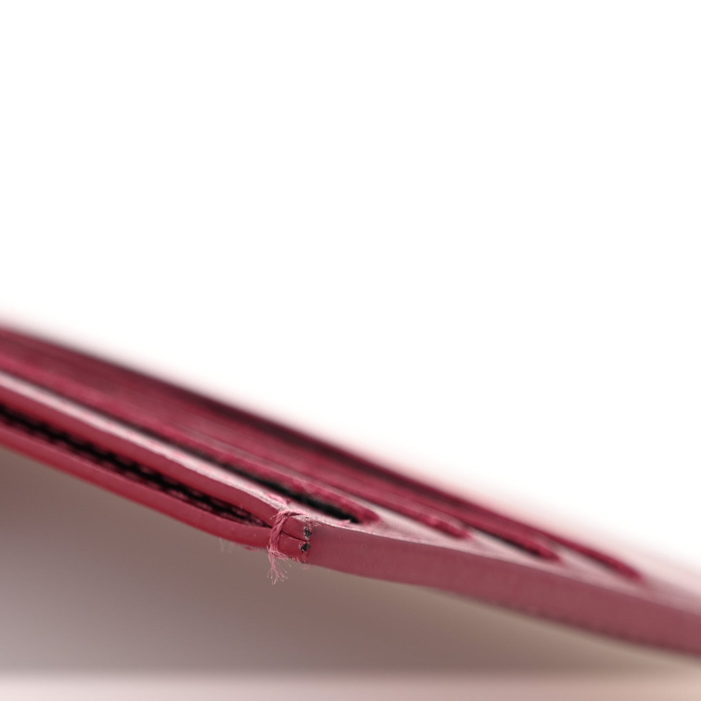 Calfskin Felicie Card Holder Insert Hot Pink
