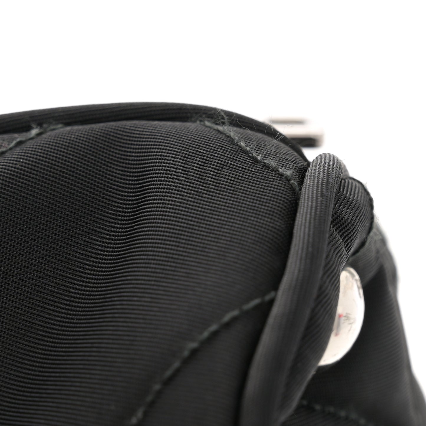 Nylon Tessuto Impuntu Quilted Backpack Black