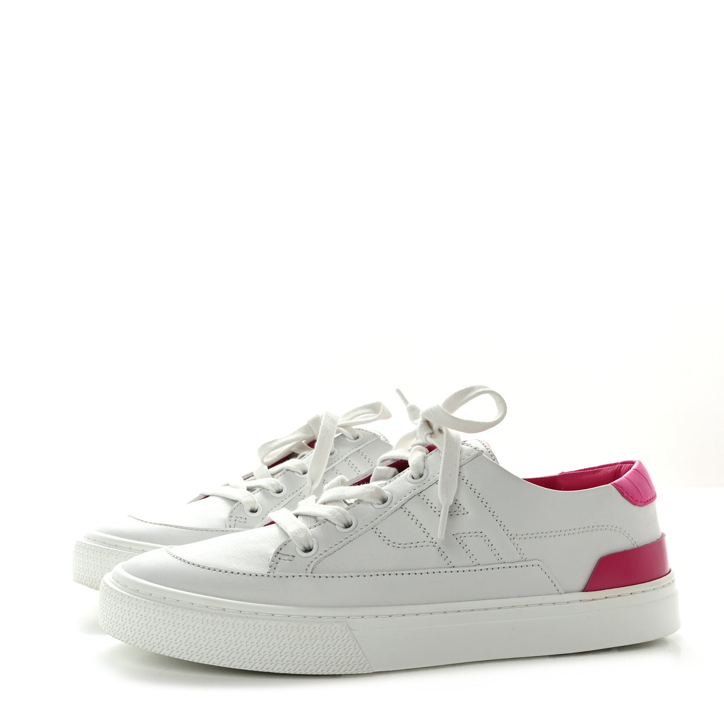 Matte Niloticus Crocodile Calfskin Deep Sneakers 38 White Magnolia