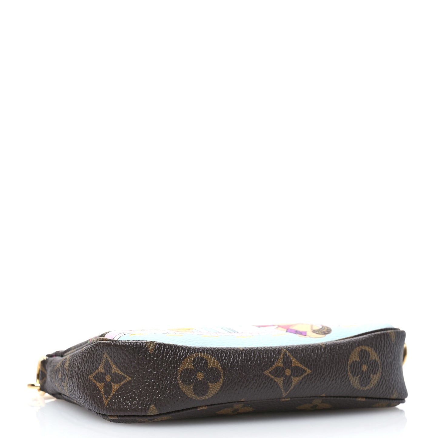 Monogram 2022 Christmas Animation Seoul Mini Pochette Accessories Fuchsia