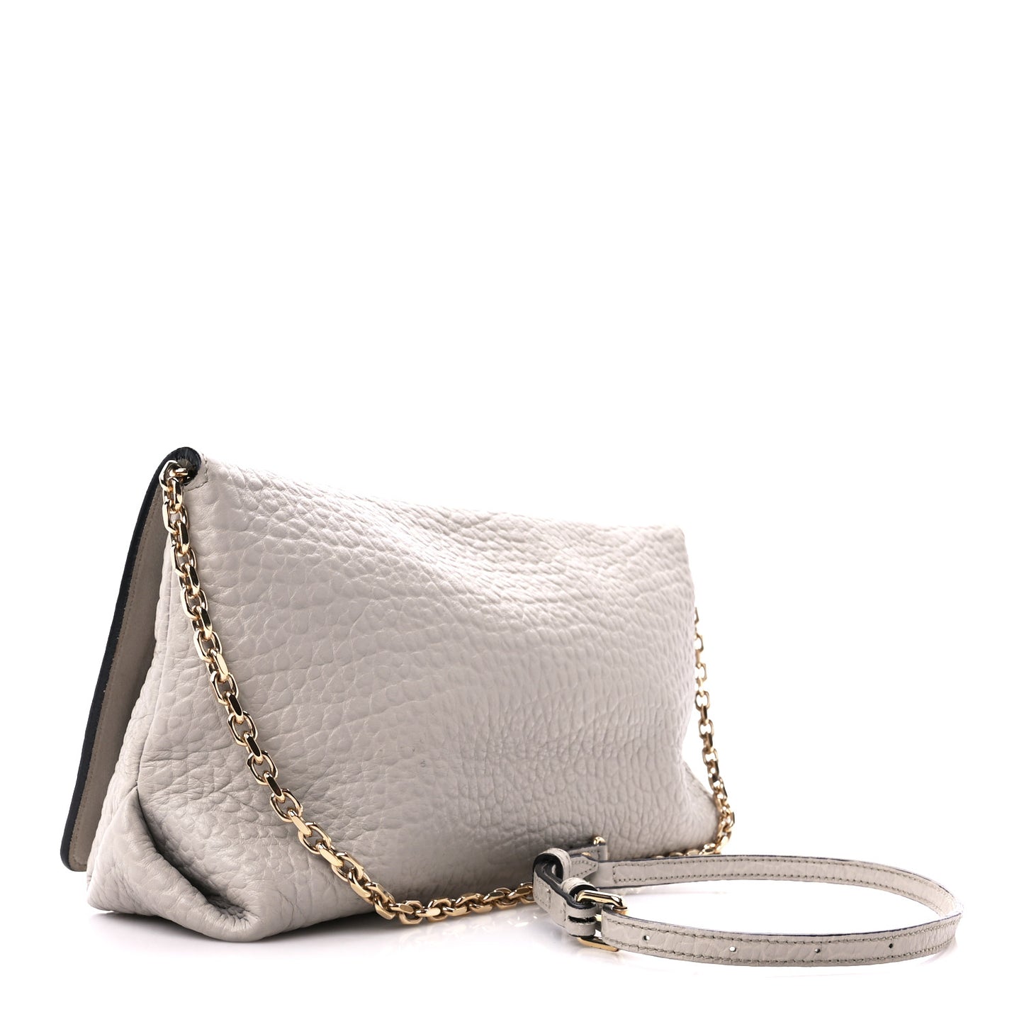 Signature Grain Medium Mildenhall Crossbody Bag Pale Grey