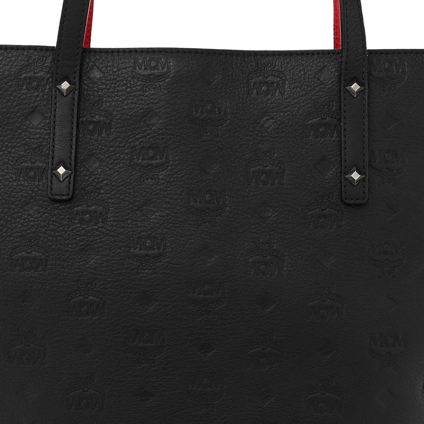Calfskin Ottomar Monogram Medium Klara Shopper Tote Black