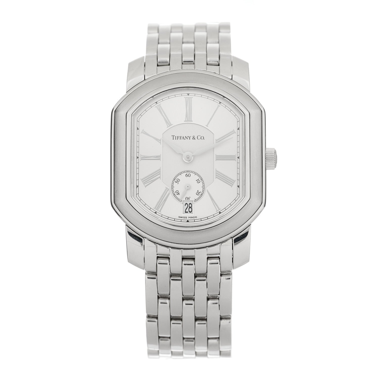 Tiffany Stainless Steel 32mm Mark Coupe Resonator Quartz Watch 1 of 4