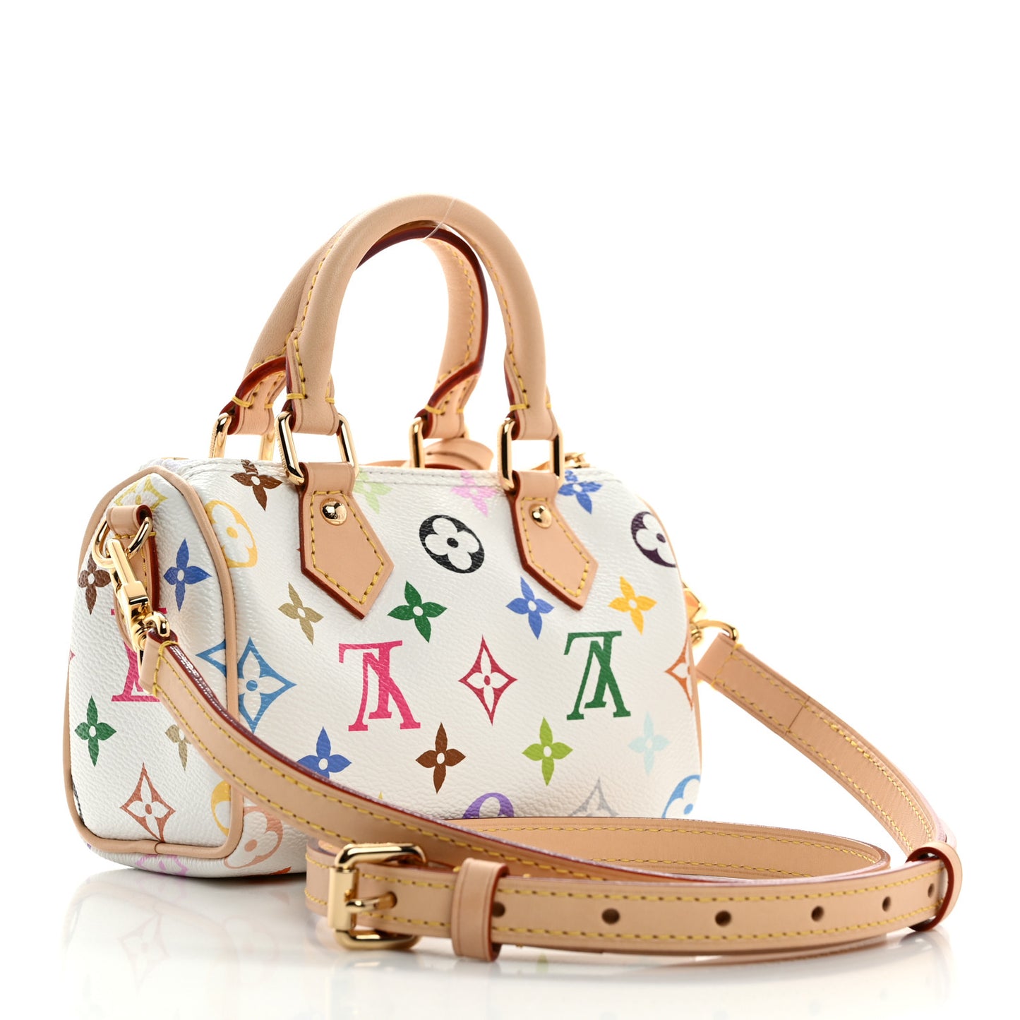 LV X TM Monogram Multicolor Nano Speedy White