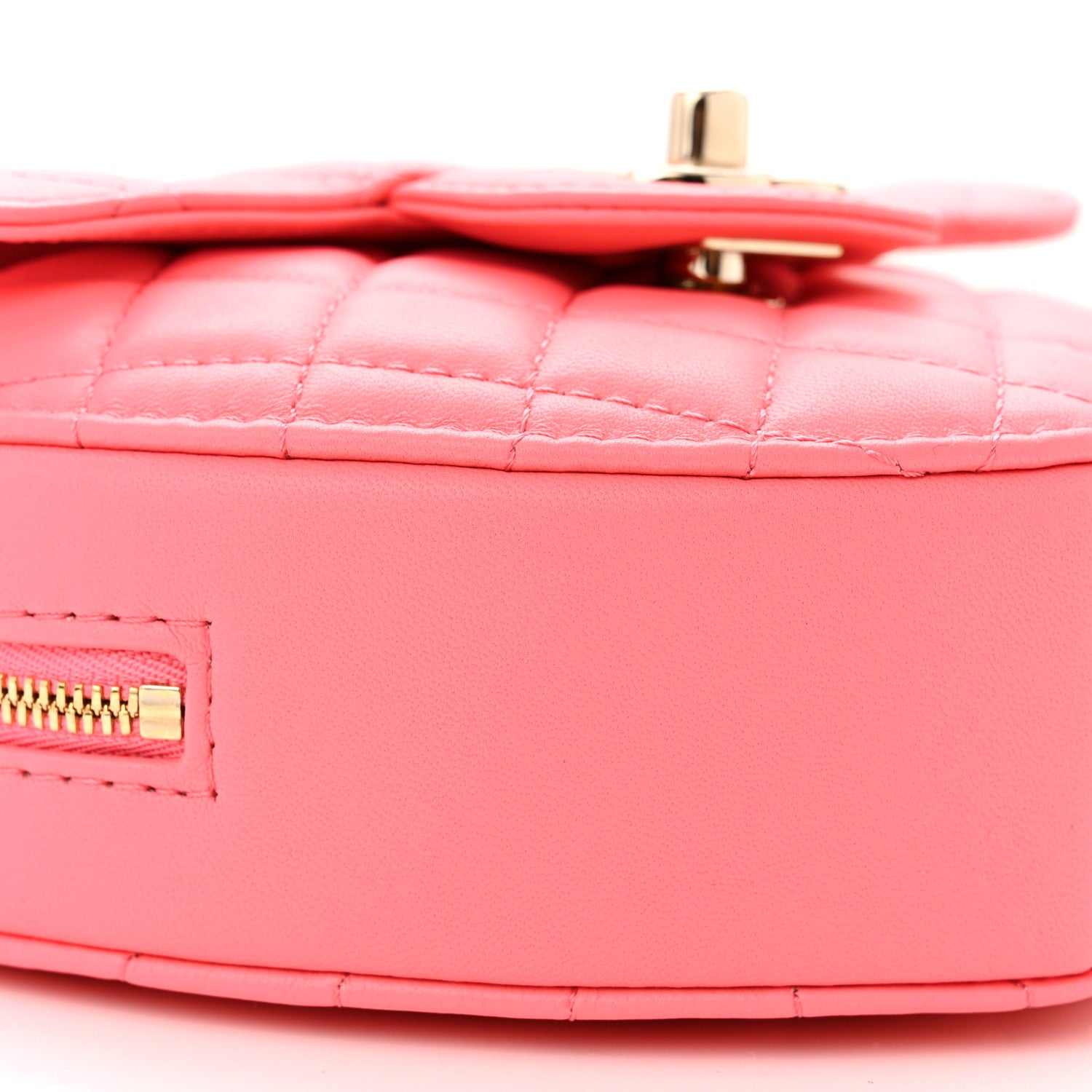 Chanel Lambskin Quilted CC In Love Heart Bag Pink 9 of 11