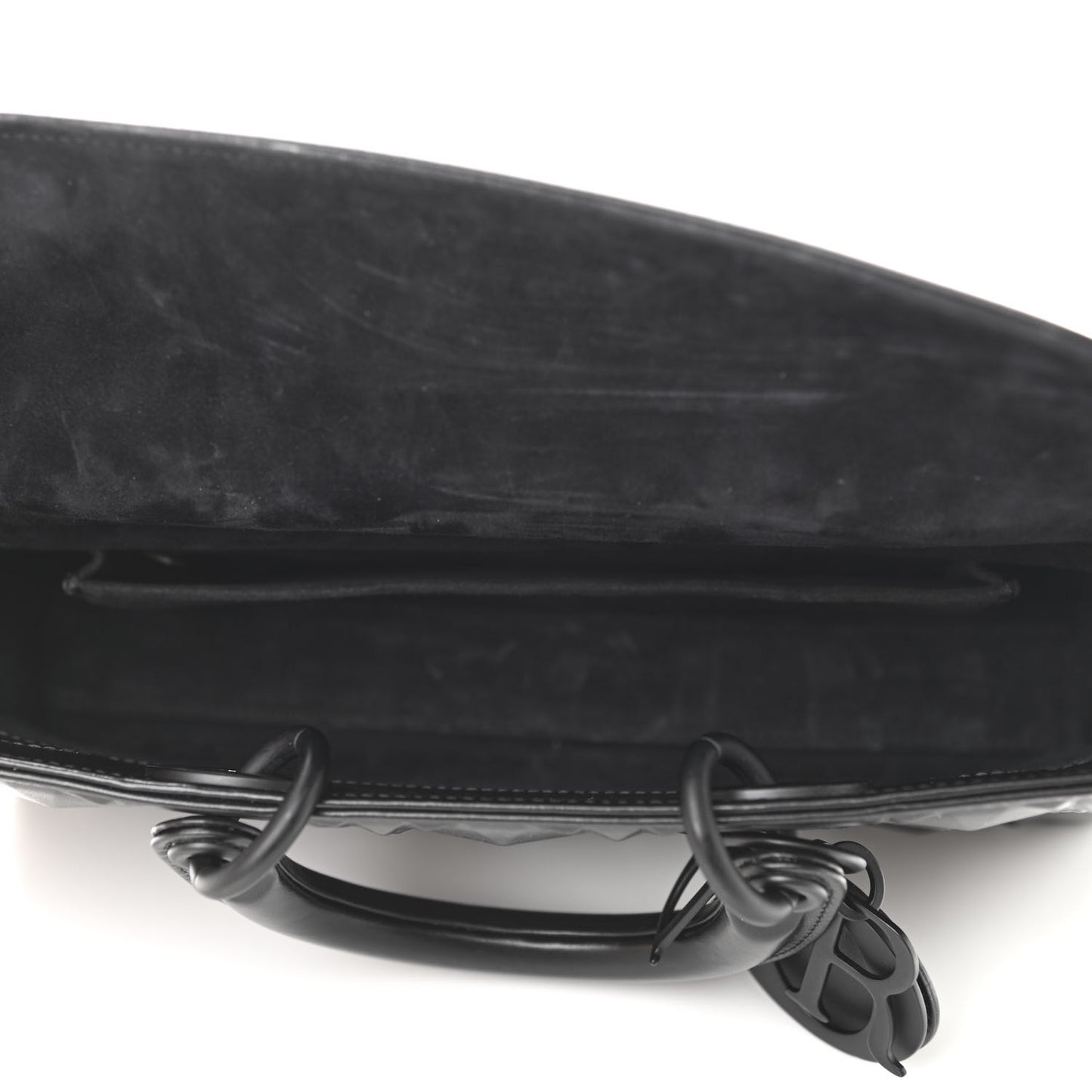 Calfskin Cannage Diamond Medium Lady D-Joy Black