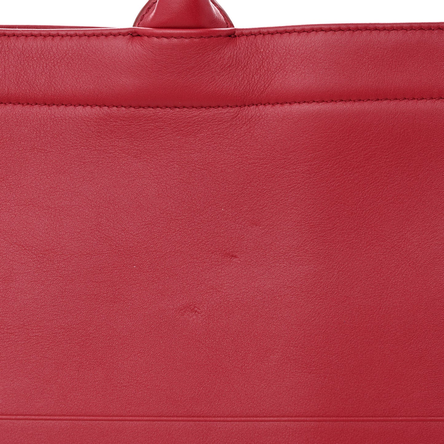 Calfskin Embossed Large Book Tote Red