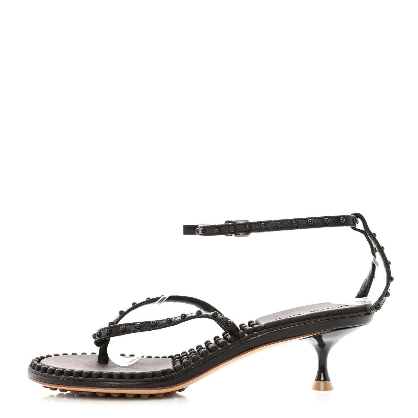 Lambskin Lagoon Bubble 55mm Sandals 35.5 Fondant