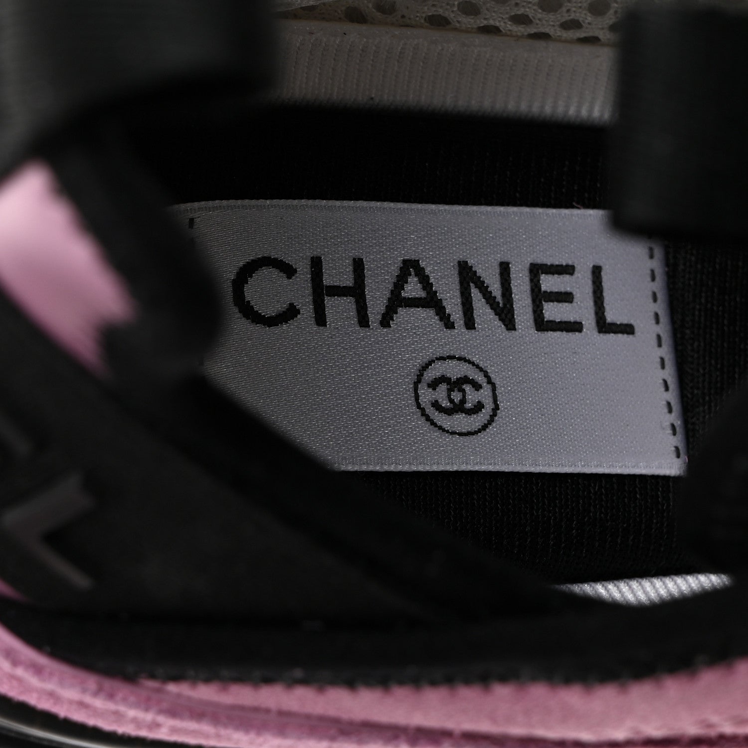 Chanel Suede Calfskin Nylon Grosgrain CC Sneakers 36 Dark Pink 6 of 9