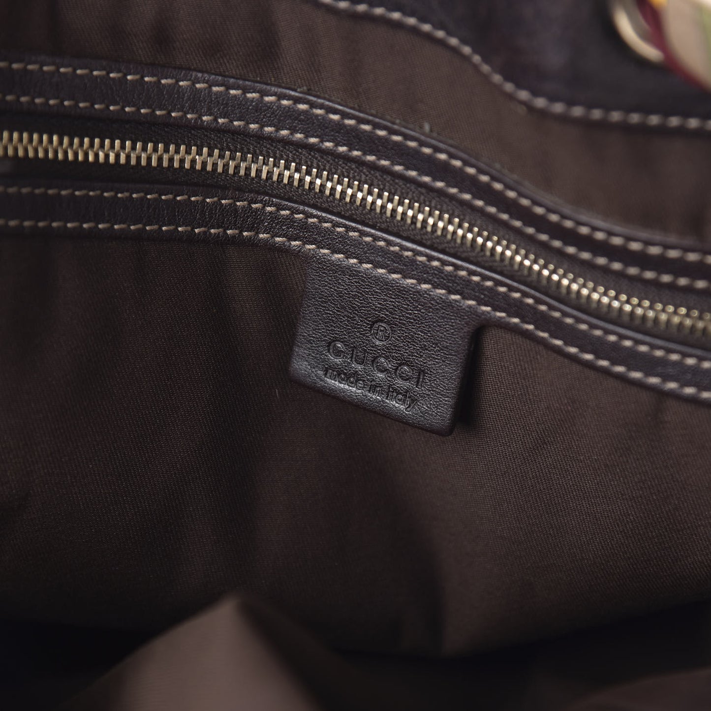 Monogram Large Positano Tote Brown