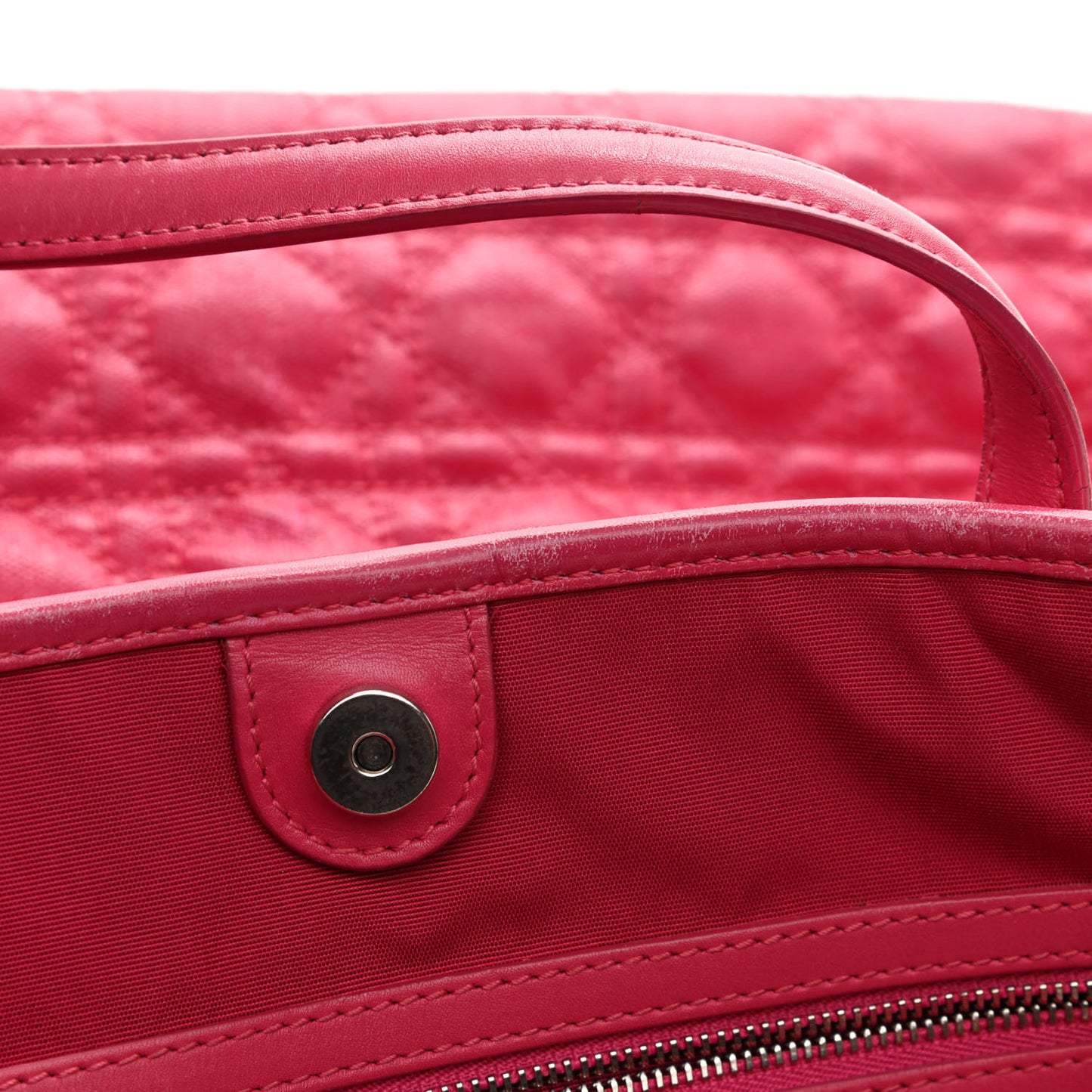 Coated Canvas Cannage Medium Panarea Tote Pink