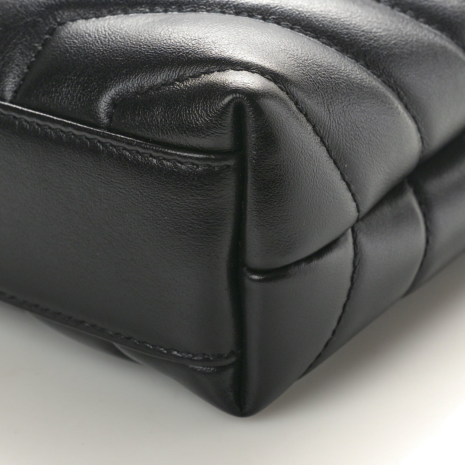 Saint Laurent Calfskin Y Quilted Monogram Toy Loulou Crossbody Bag Black 10 of 11