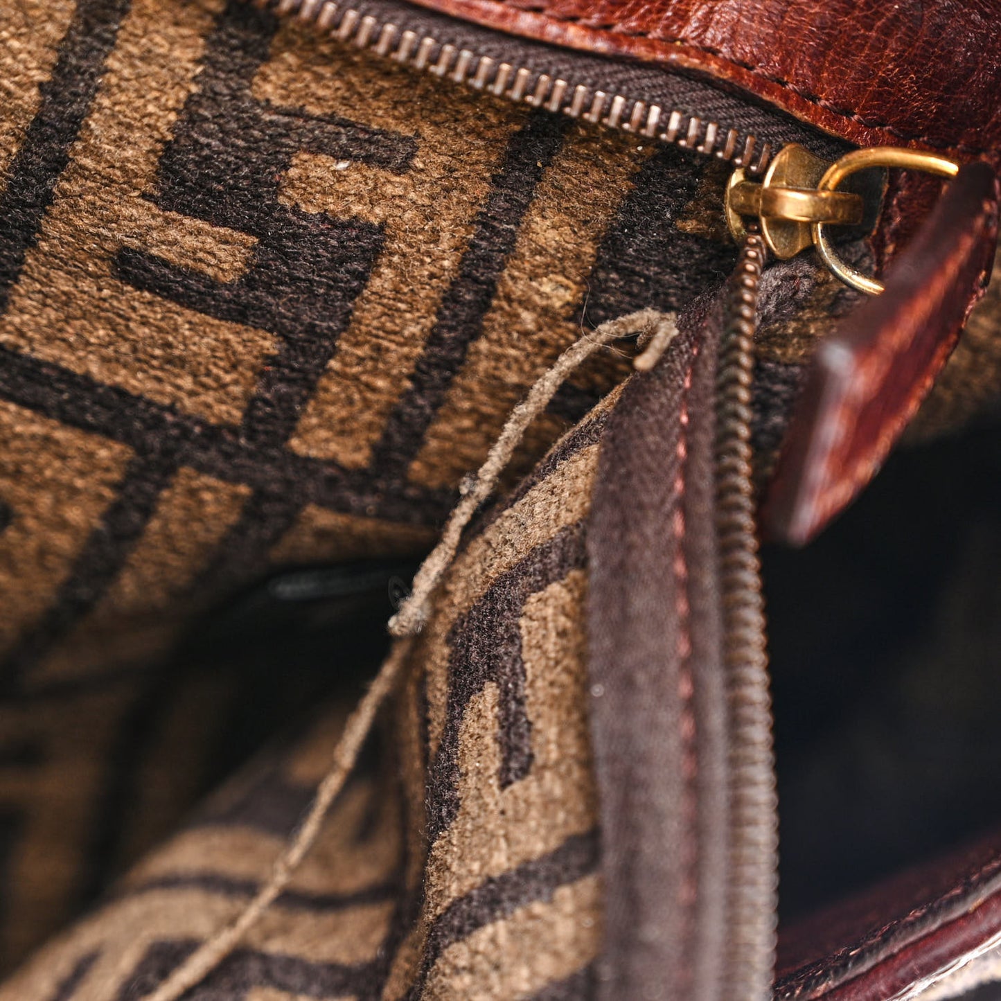 Velvet Zucca Vitello Large Bag De Jour Fango