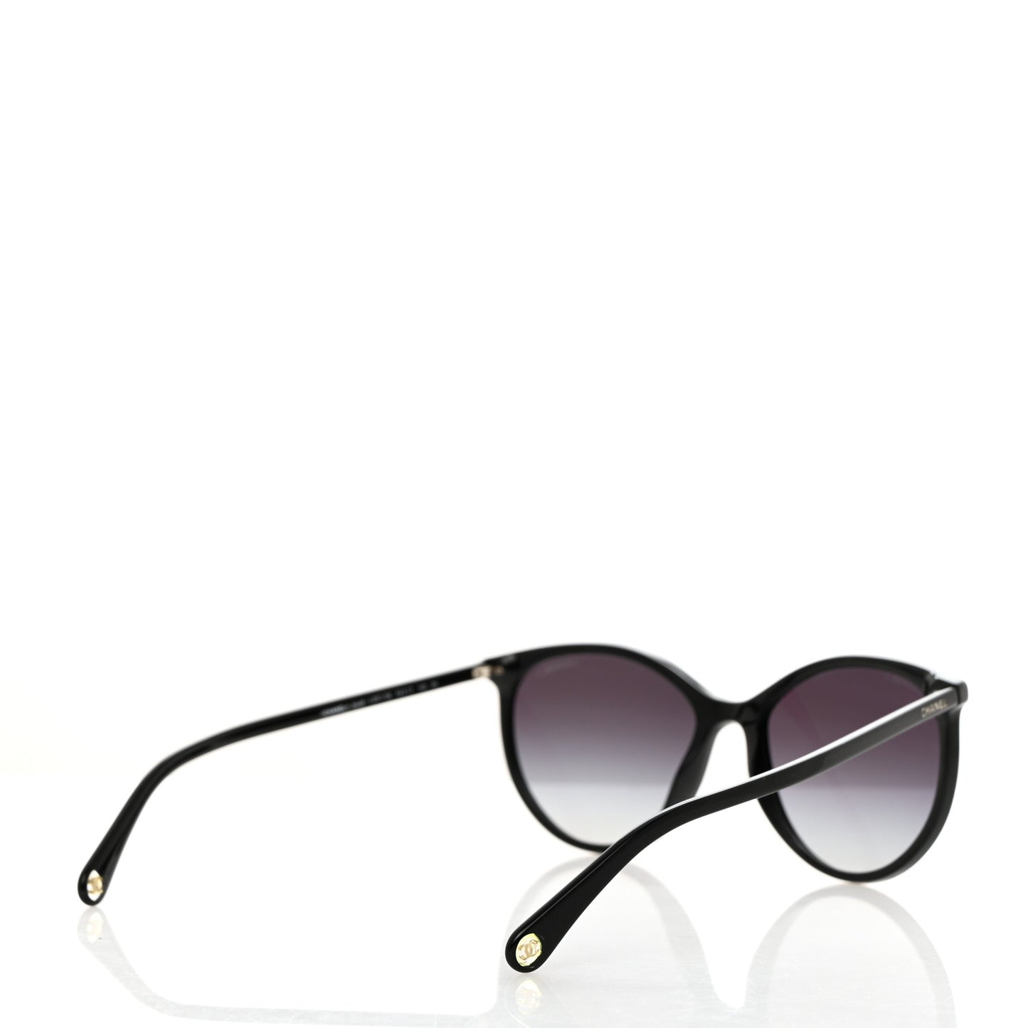 Acetate Pantos Cat Eye Sunglasses 5448 Black