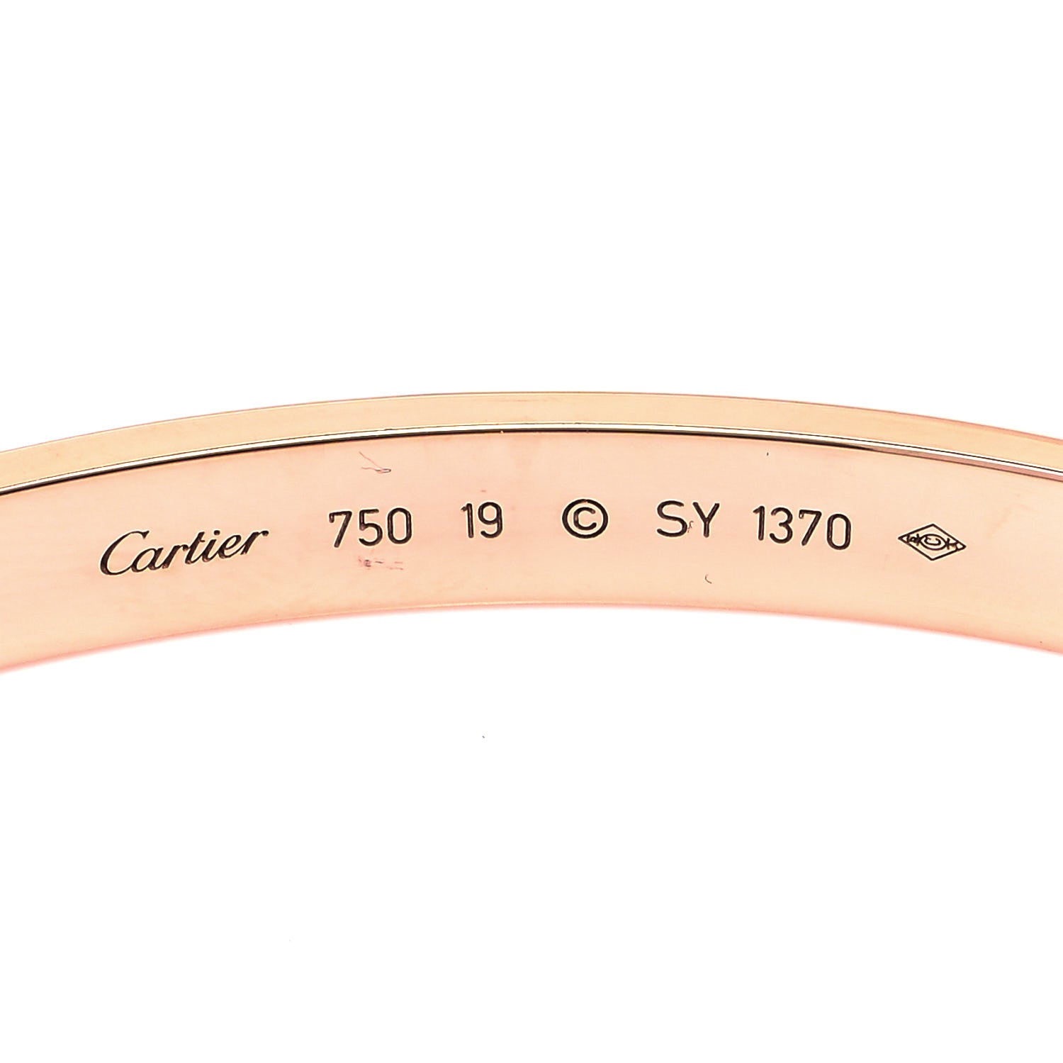 Cartier 18K Pink Gold LOVE Bracelet 19 7 of 12