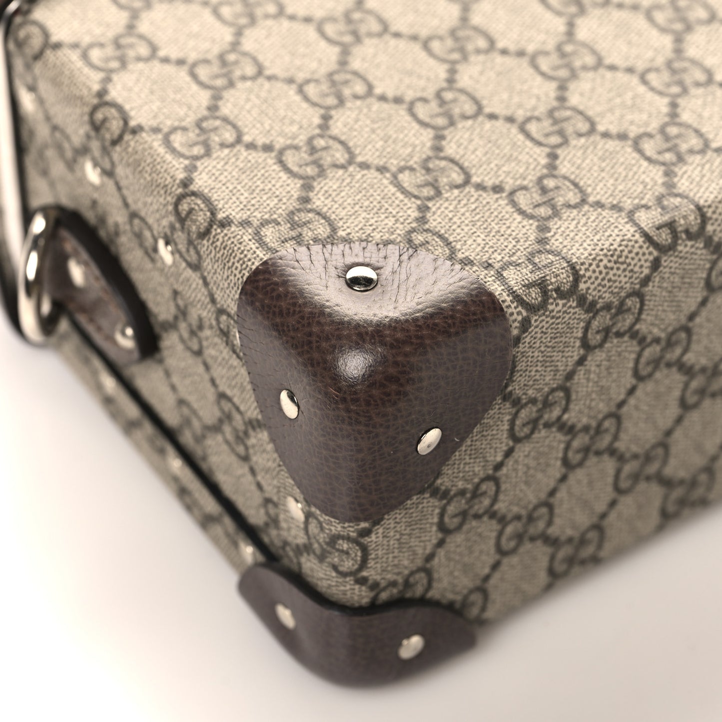GG Supreme Monogram Globe-Trotter Beauty Case Brown