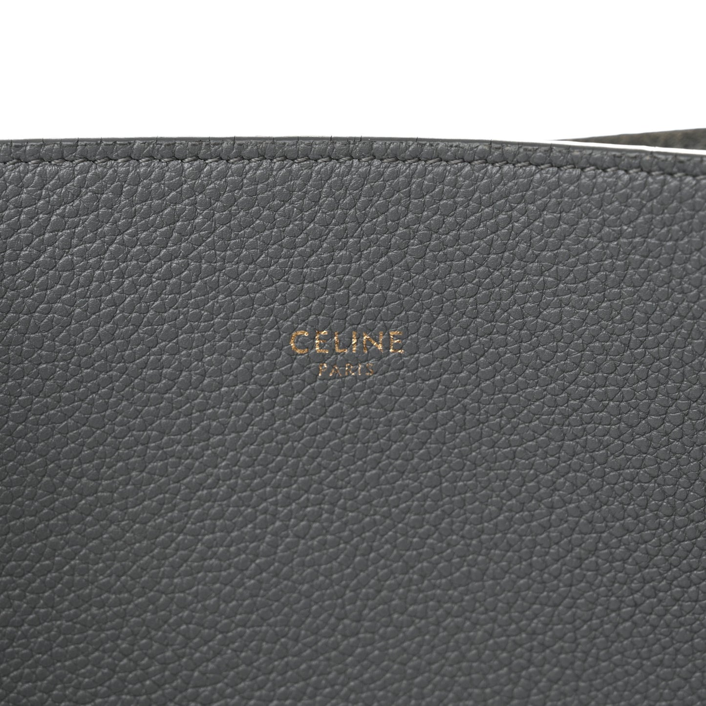 Soft Grained Calfskin Small Belt Cabas Phantom Medium Grey