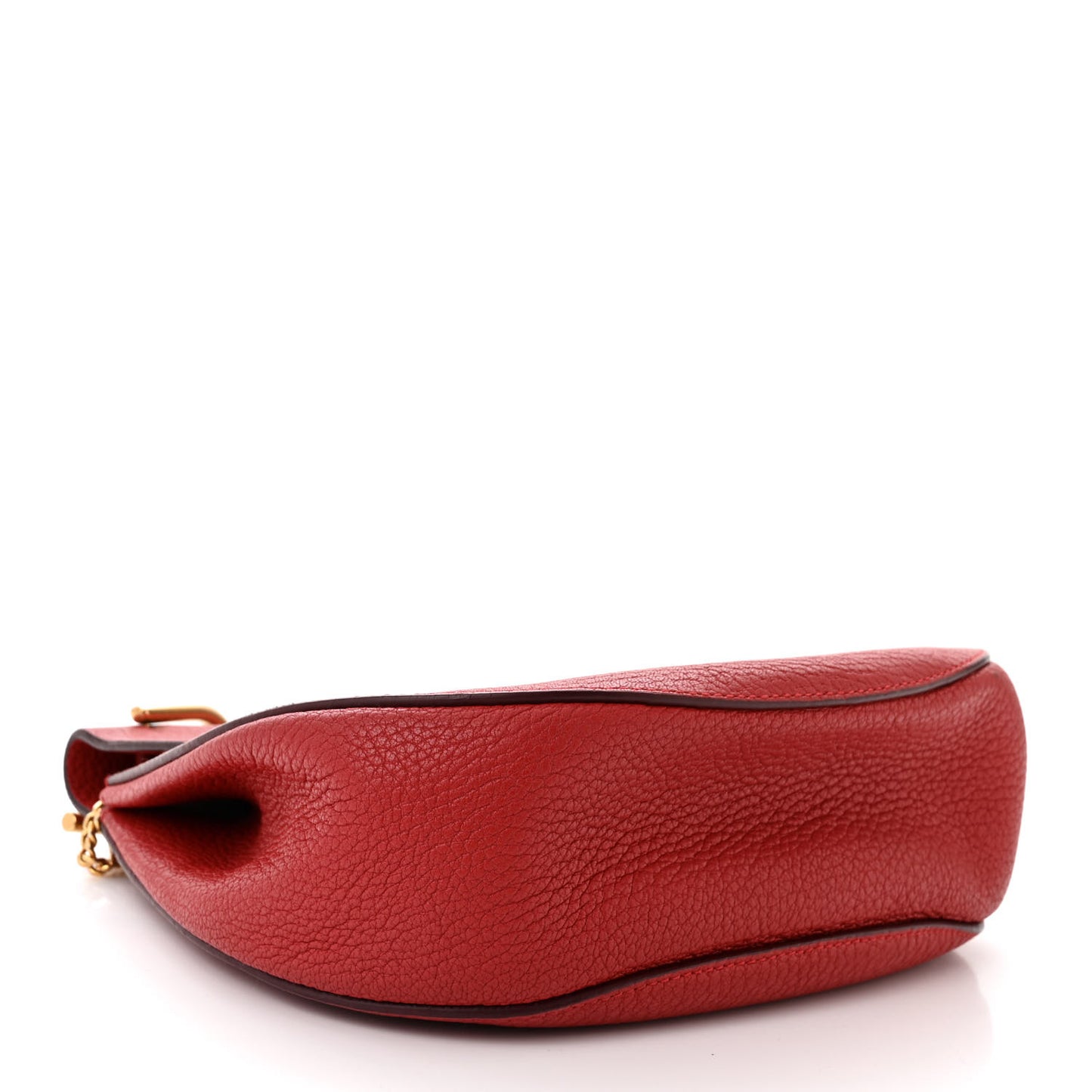 Grained Lambskin Drew Shoulder Bag Plaid Red