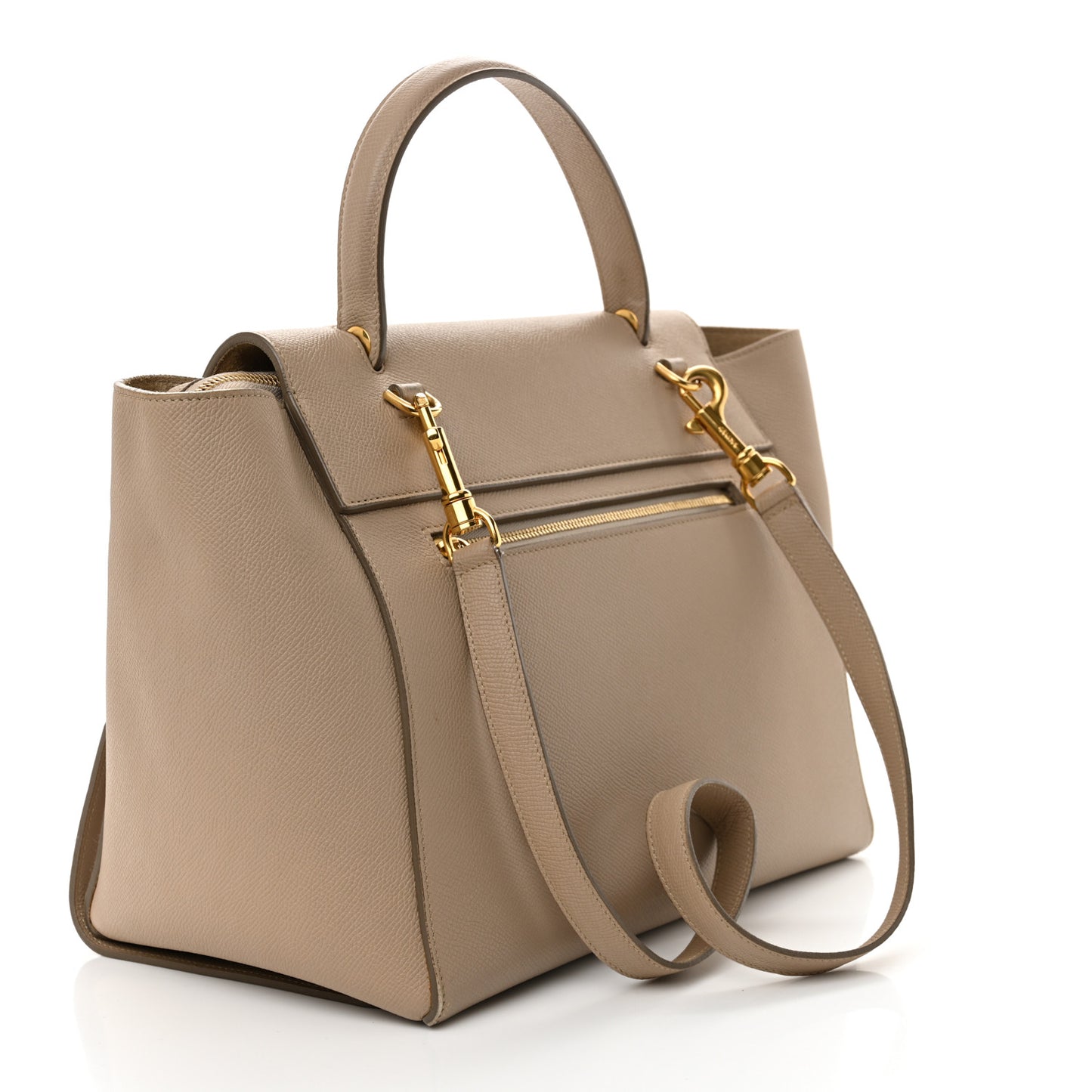 Grained Calfskin Mini Belt Bag Light Taupe