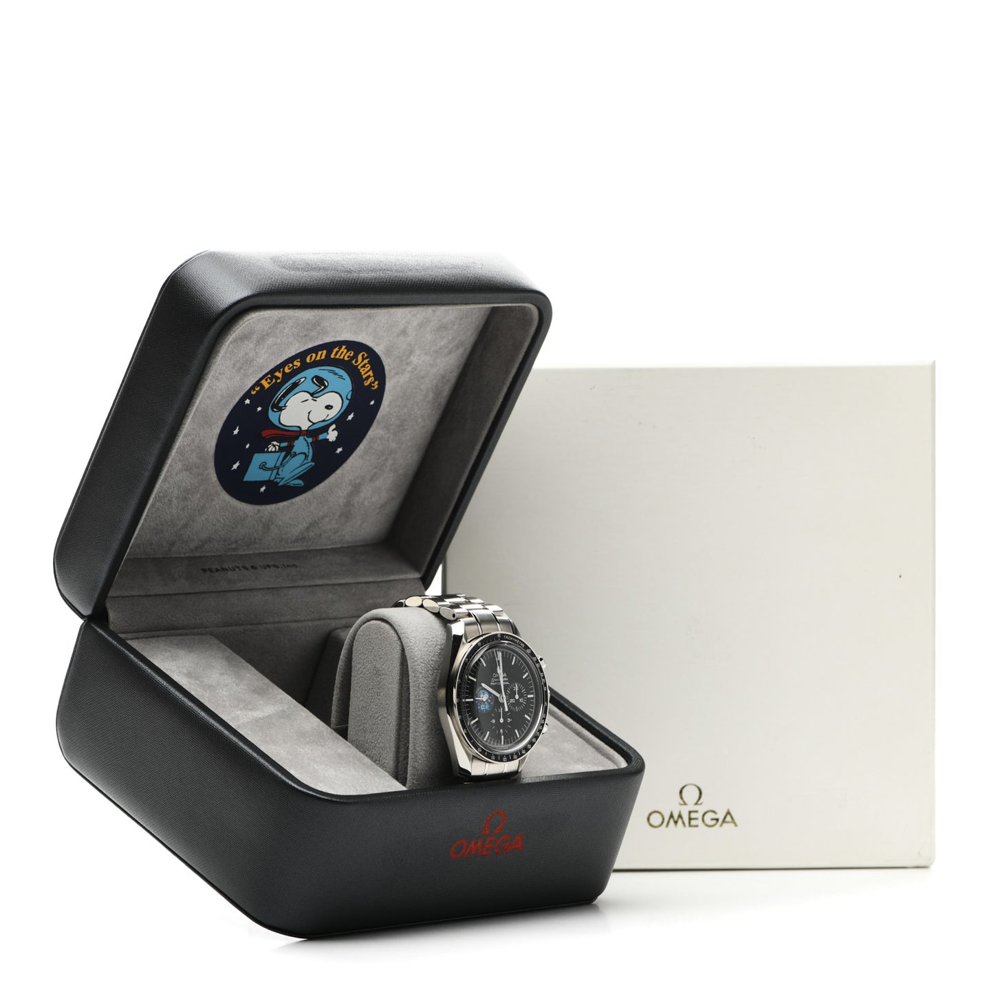 Stainless Steel 42mm Speedmaster Professional MoonWatch Limited Edition Snoopy Manual Winding Watch Black 3578.51.00