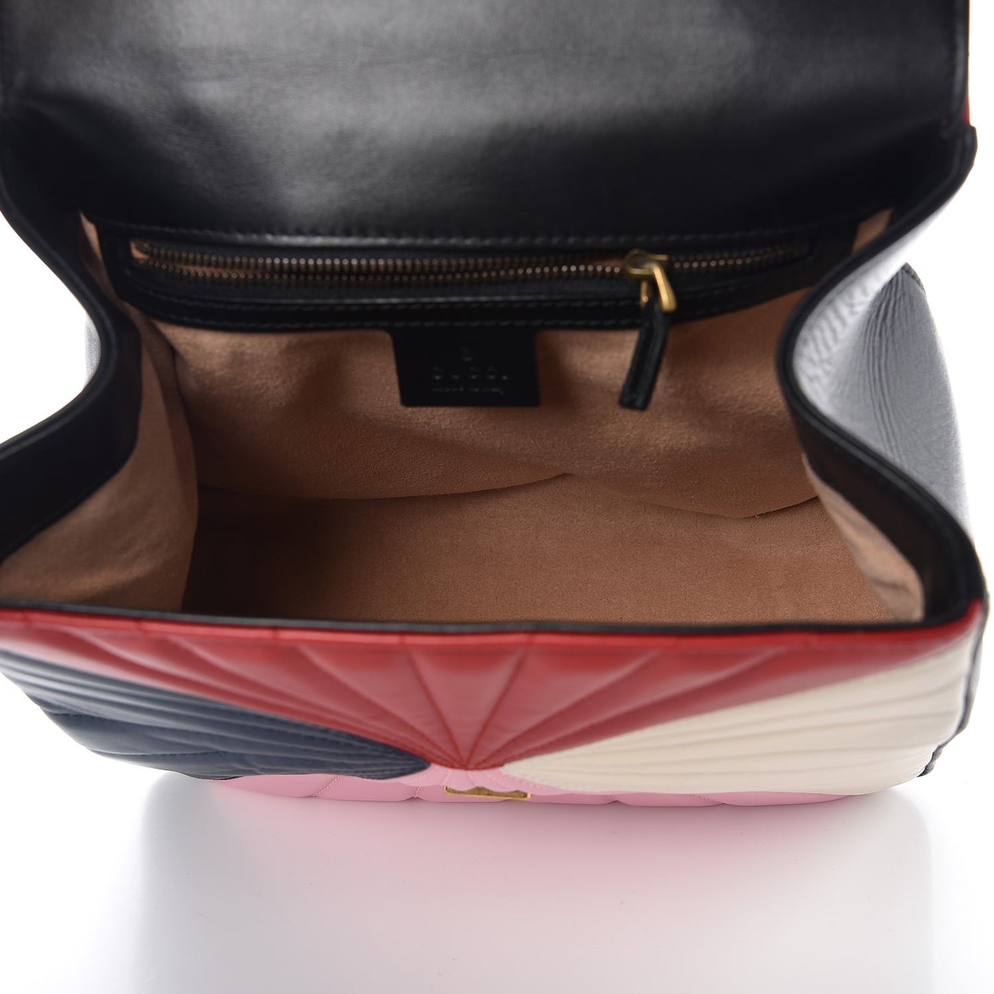 Calfskin Bamboo Trapuntata Queen Margaret Backpack Blue Agata Hibiscus Red Mystic White Sugar Pink