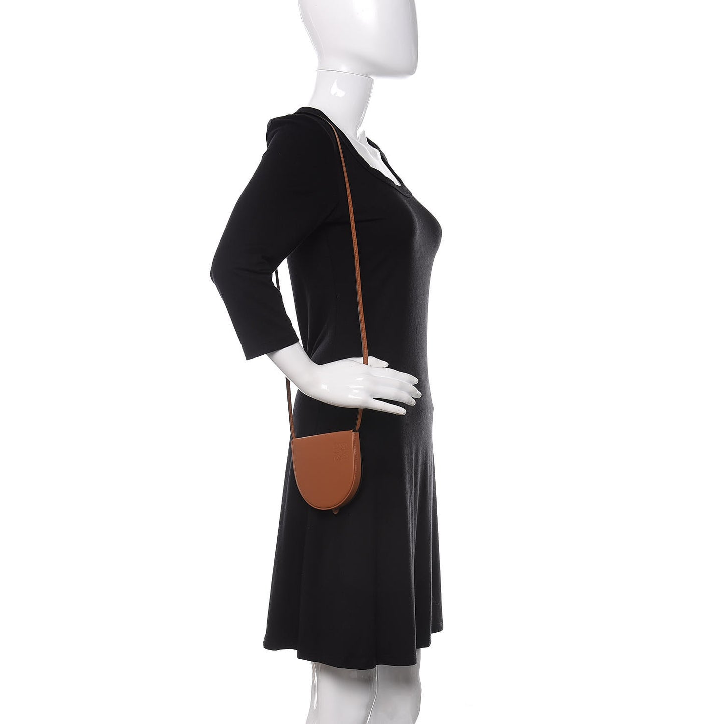 Soft Calfskin Small Heel Bag Tan