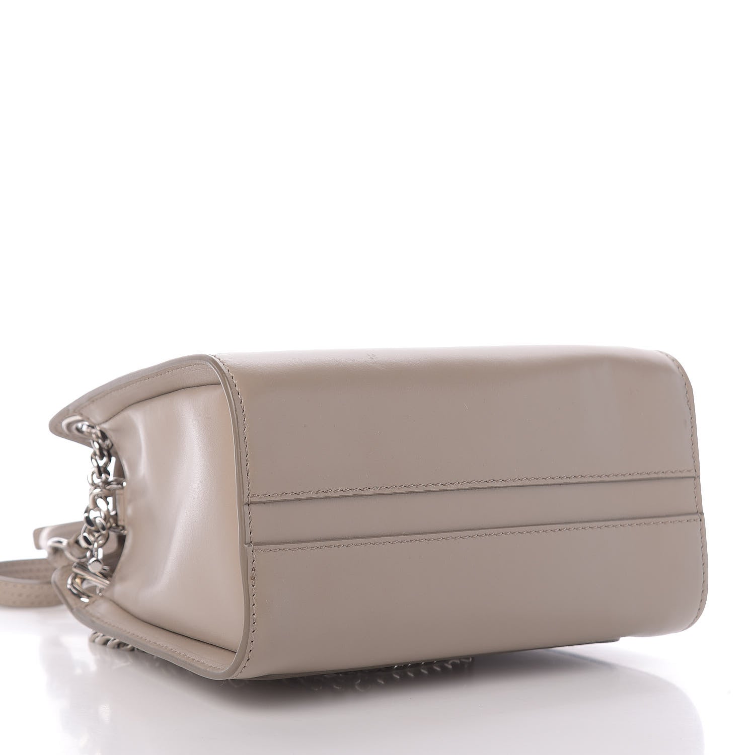 Chloe Shiny Calfskin Mini Annie Shoulder Bag Motty Grey 5 of 14