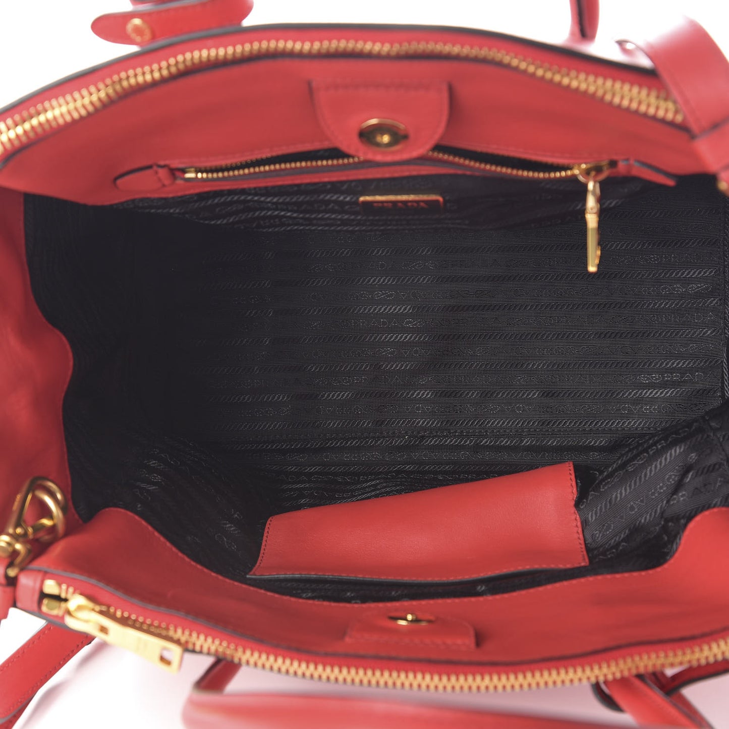 Vitello Soft Twin Pocket Tote Lacca