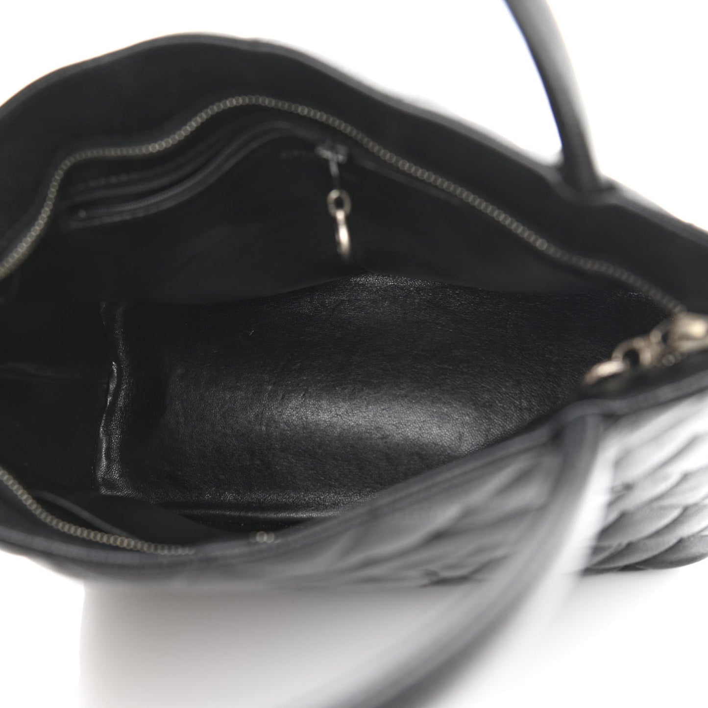 Caviar Quilted Medallion Tote Black