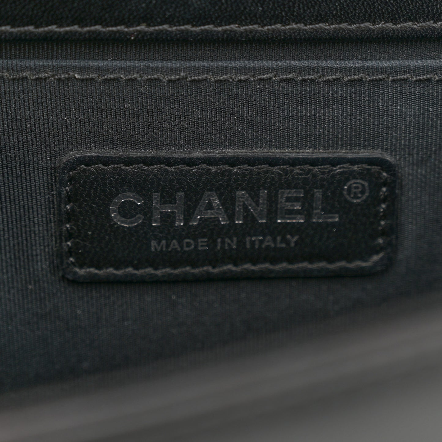 Lambskin Quilted Medium Boy Flap Black