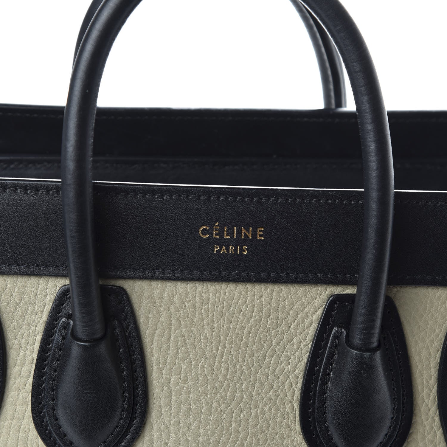 Celine Elephant Calfskin Nano Tri-Color Luggage Beige 9 of 9