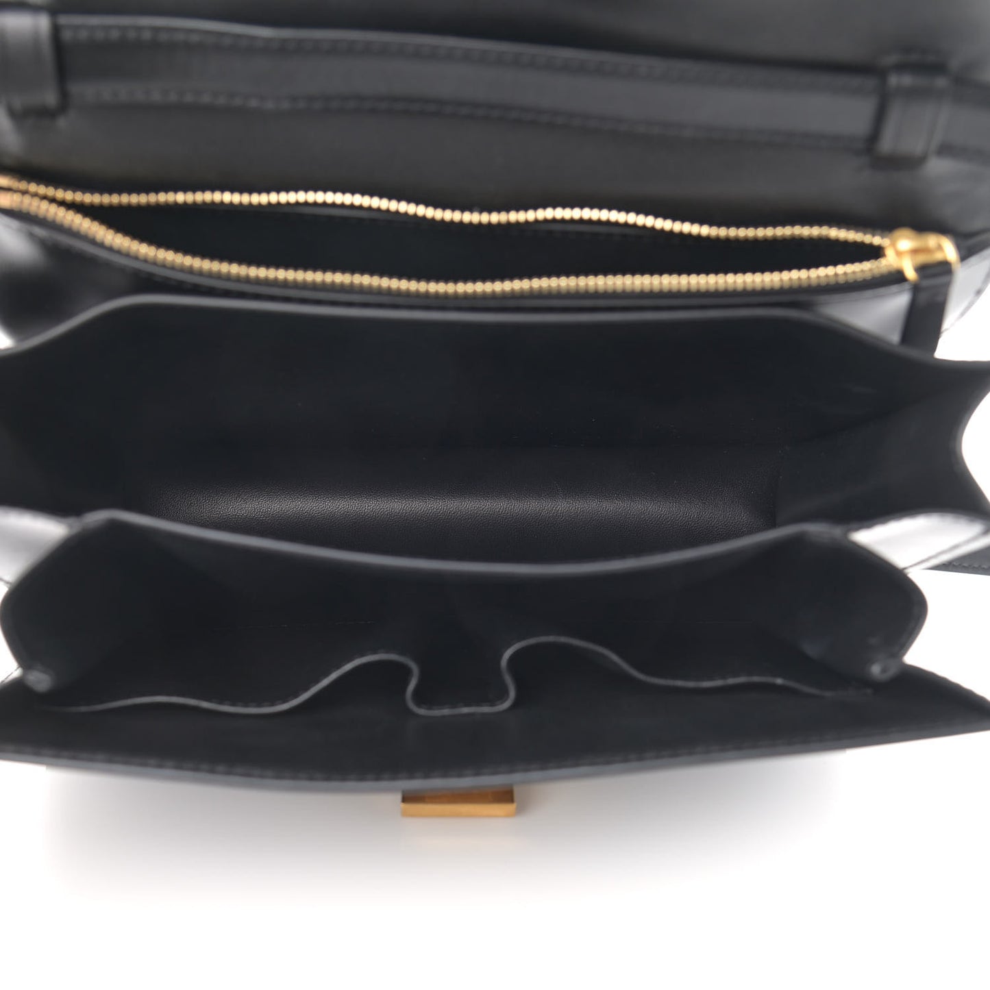 Box Calfskin Medium Classic Box Flap Bag Black