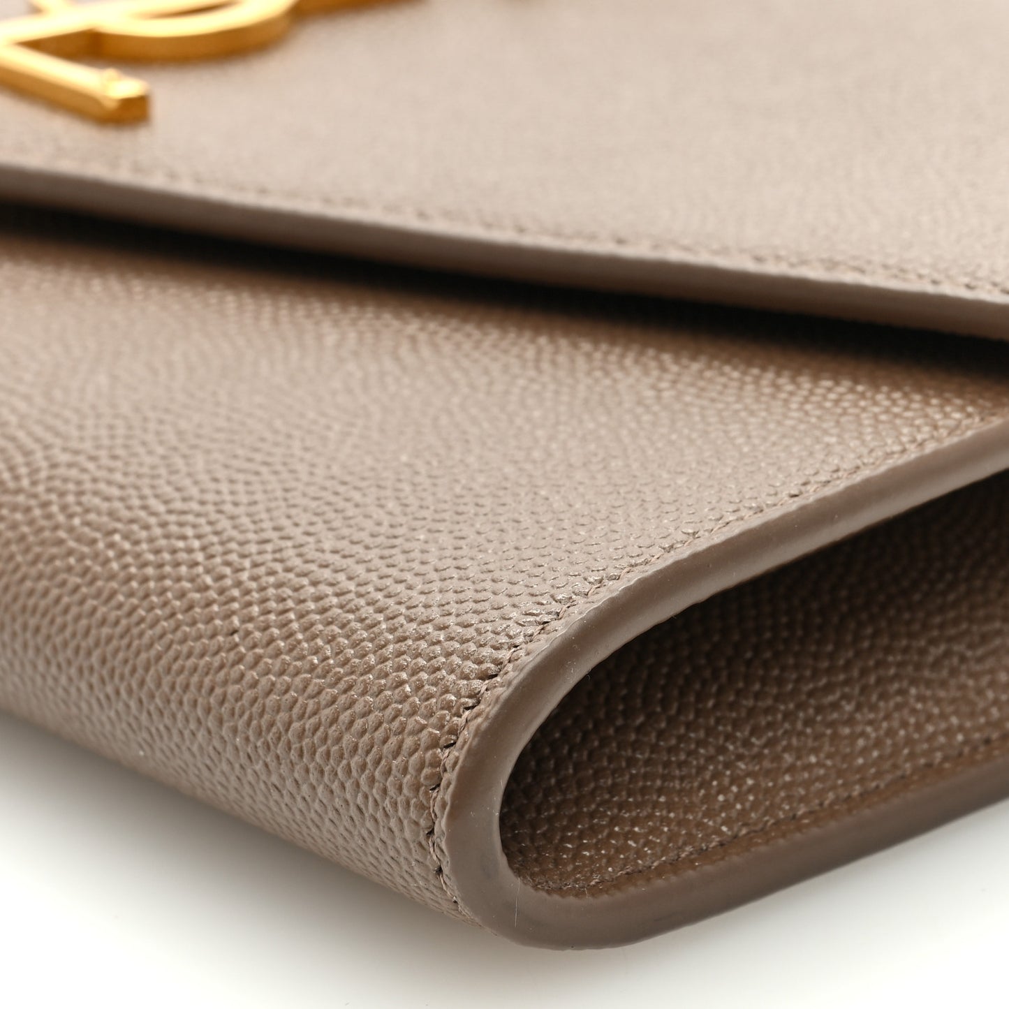 Grain De Poudre Monogram Uptown Chain Wallet Taupe