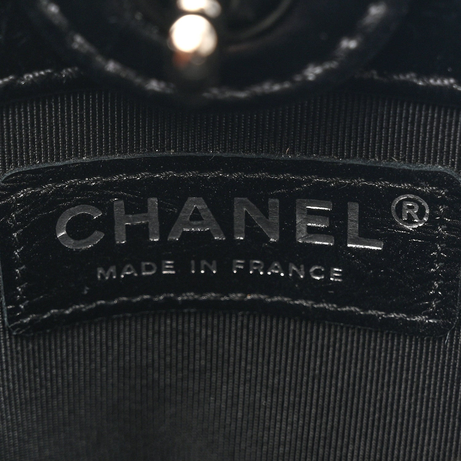 Chanel Crumpled Calfskin Quilted Chain Drawstring Bucket Bag Black 7 of 11