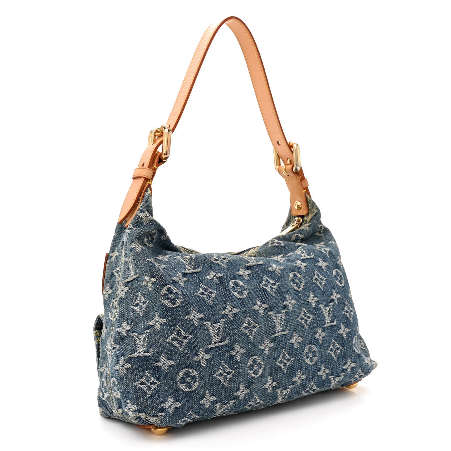 LOUIS VUITTON Monogram Denim Baggy PM Blue
